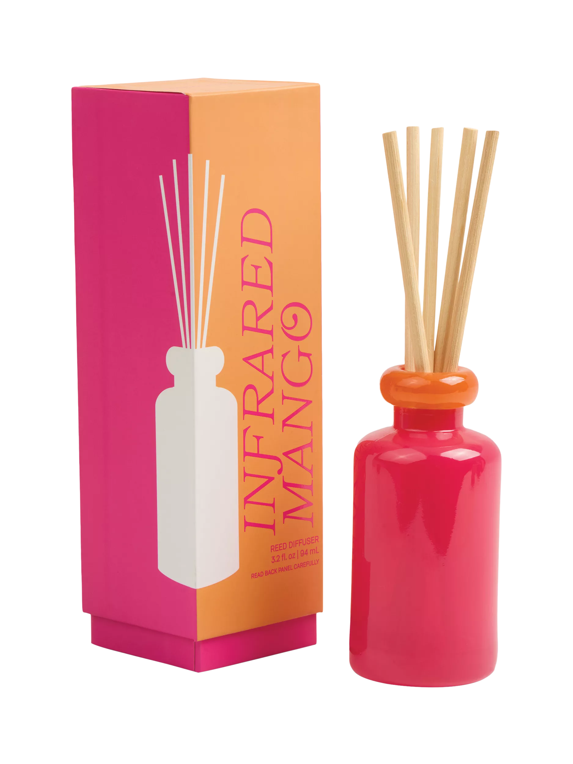 Paddywax stacked glass reed diffuser mango 94ml (British brand)