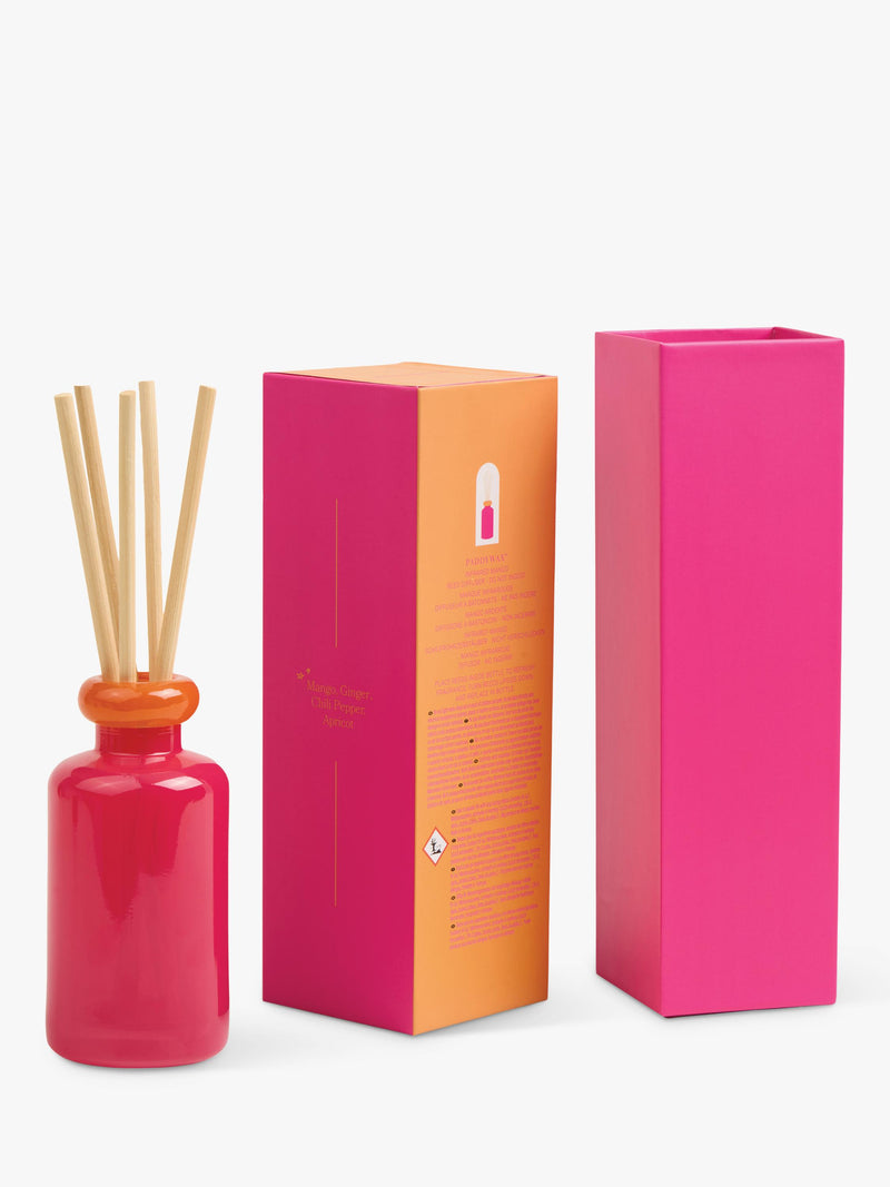 Paddywax stacked glass reed diffuser mango 94ml (British brand)