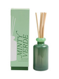 Paddywax mint reed diffuser 94ml stacked glass, imported from the UK