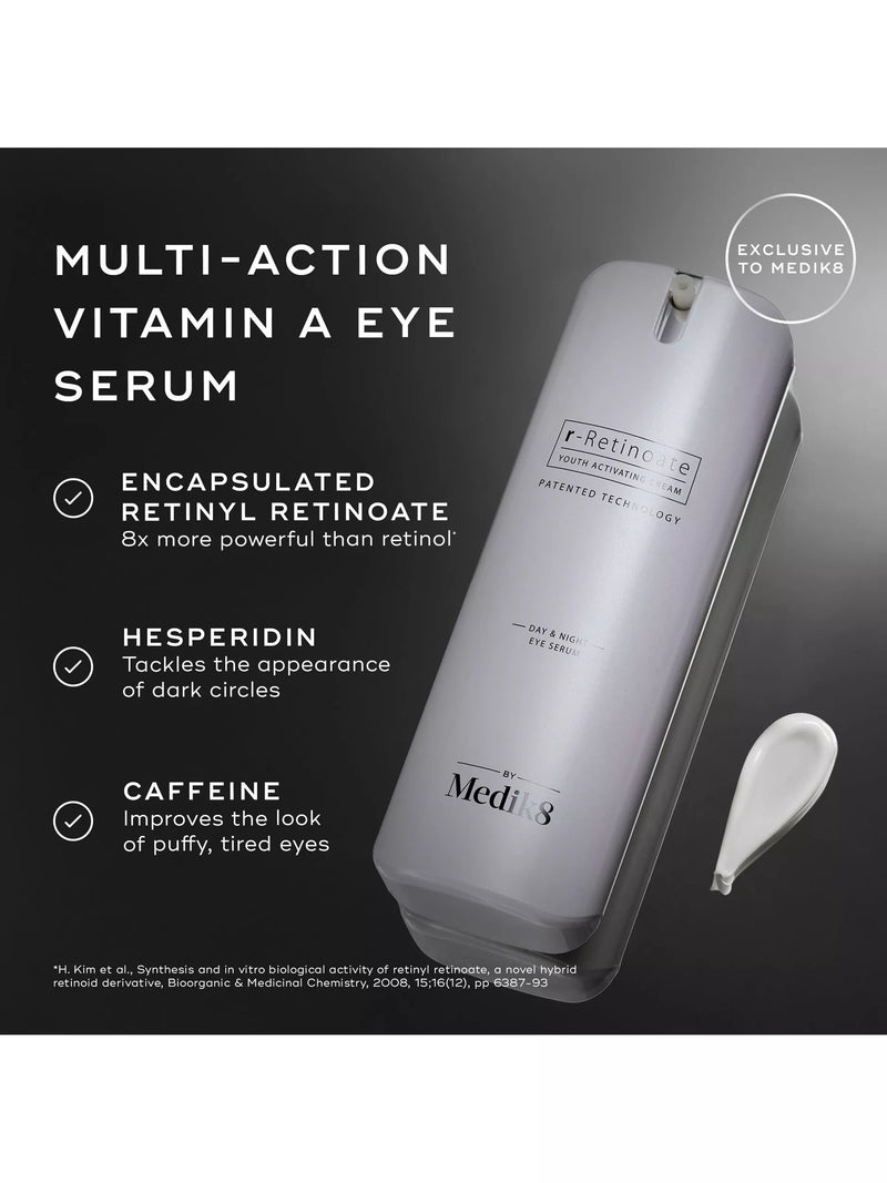 Medik8 r-Retinoate day and night eye serum 15ml, imported from the UK