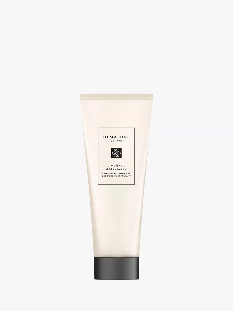Exfoliating Shower Gel with Lime Basil Mandarin Fragrance and Jojoba Bamboo Exfoliants
