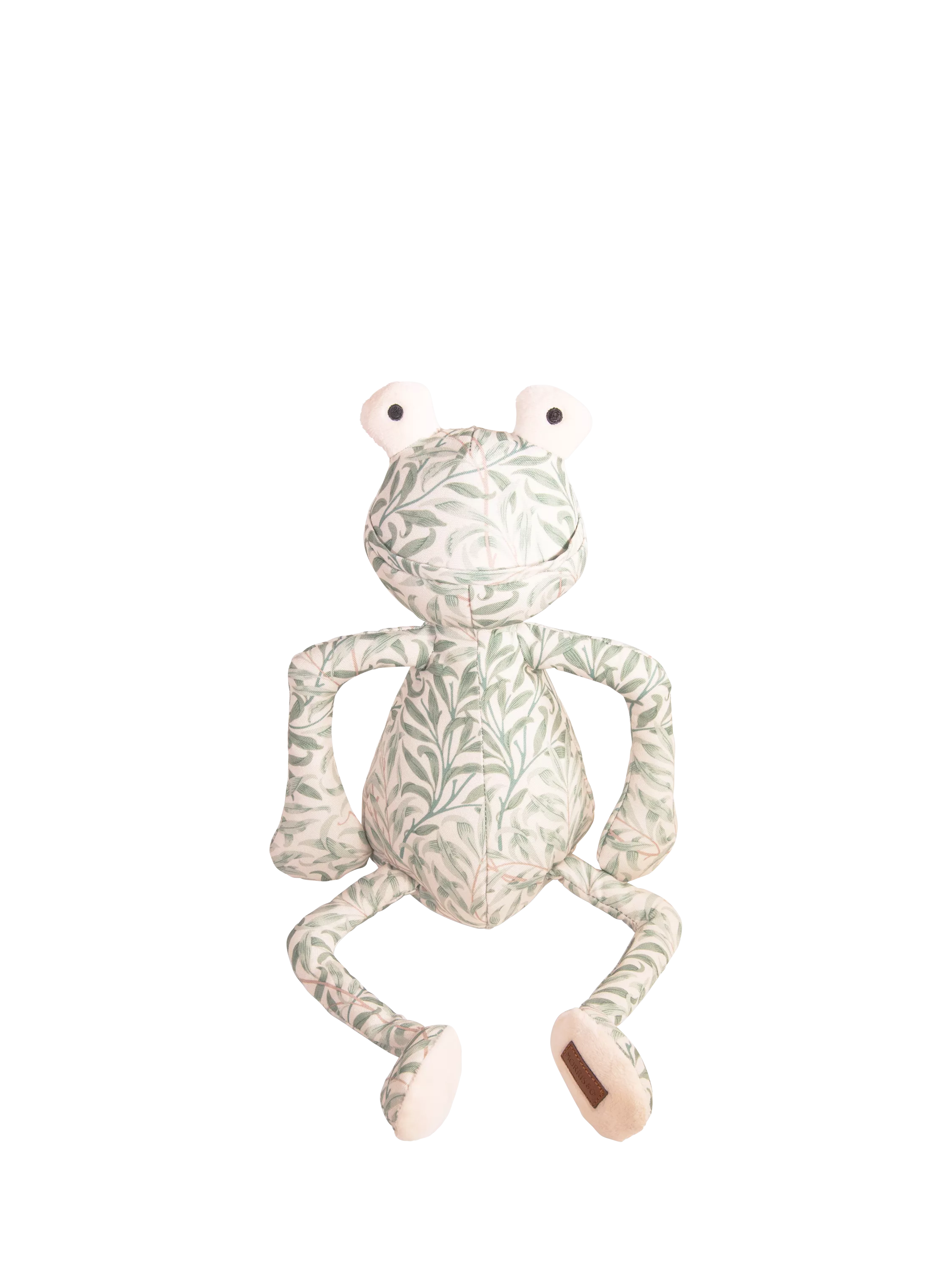 Morris & Co Willow Boughs frog dog toy (British brand)