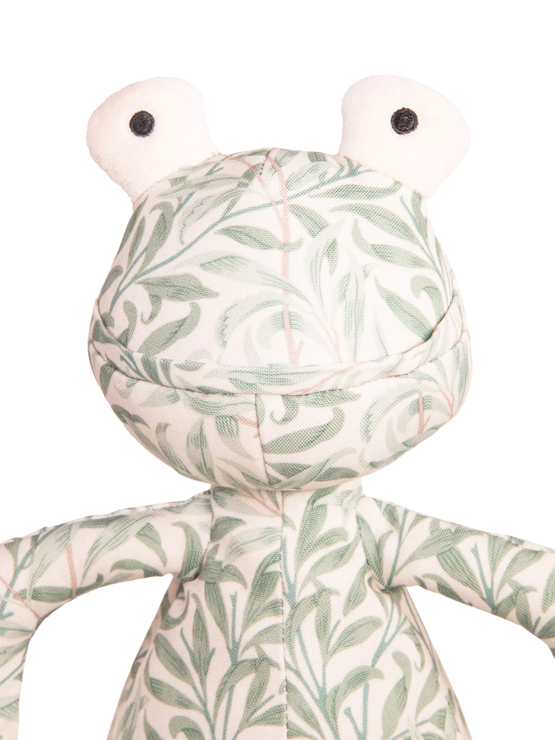 Morris & Co Willow Boughs frog dog toy (British brand)