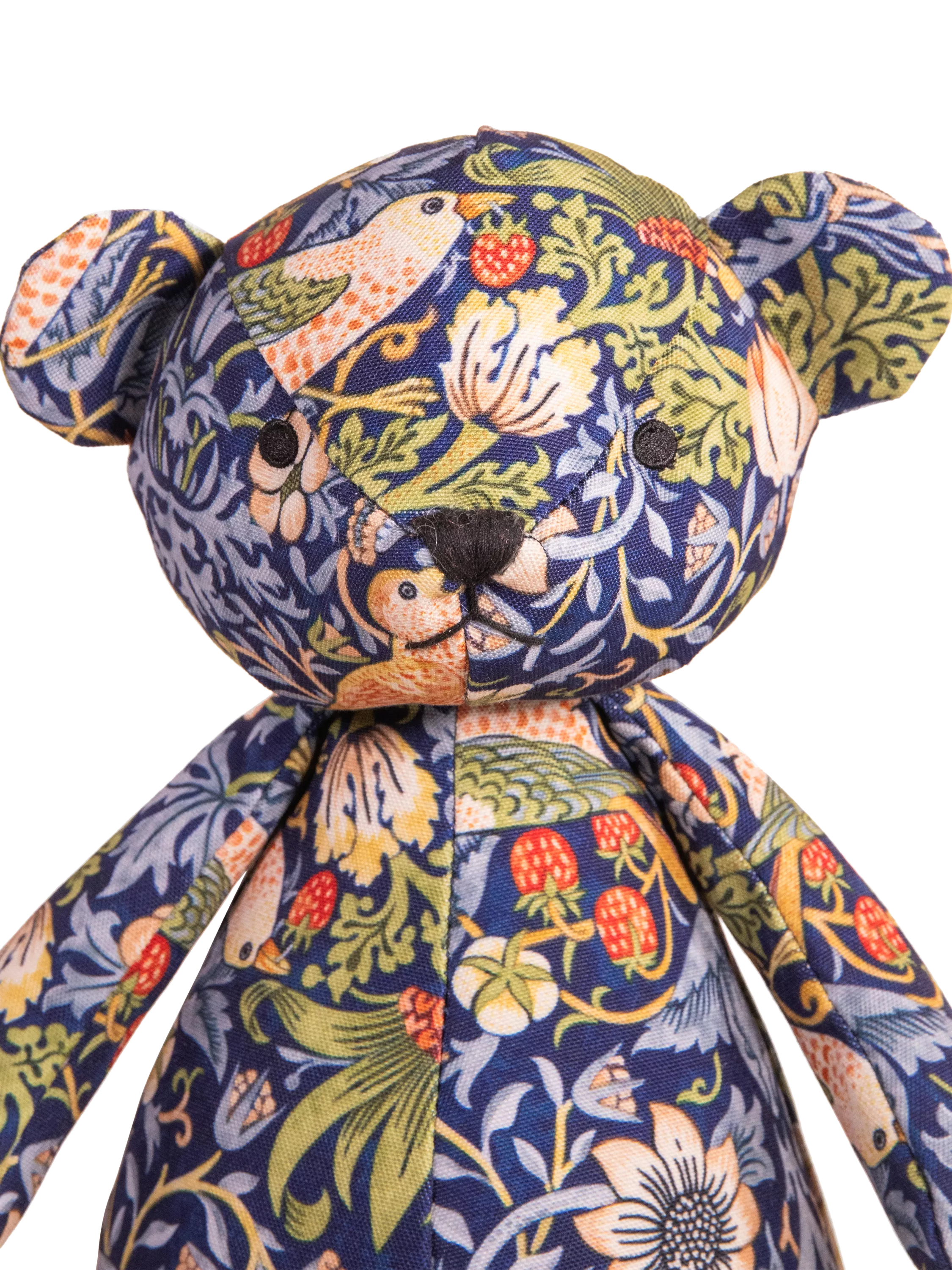 Morris & Co. Strawberry Thief Bear dog toy (British brand)