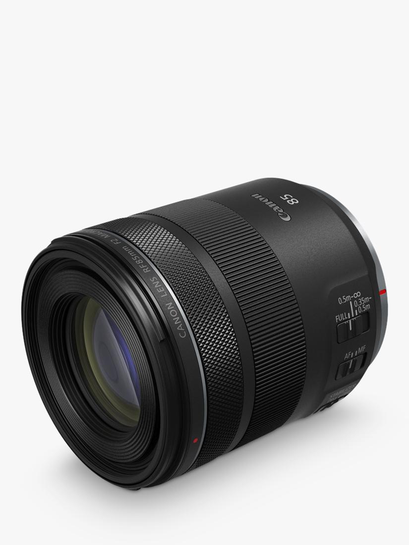 Canon RF 85mm f/2 Macro IS STM black lens, UK version