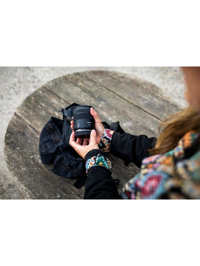 Canon RF 85mm f/2 Macro IS STM black lens, UK version