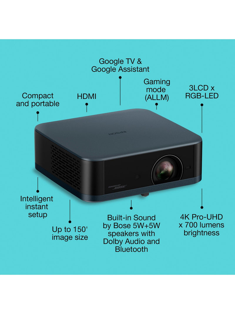 Epson 4K portable projector metallic navy, UK version