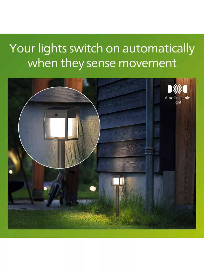 Philips solar pedestal light anthracite, UK version