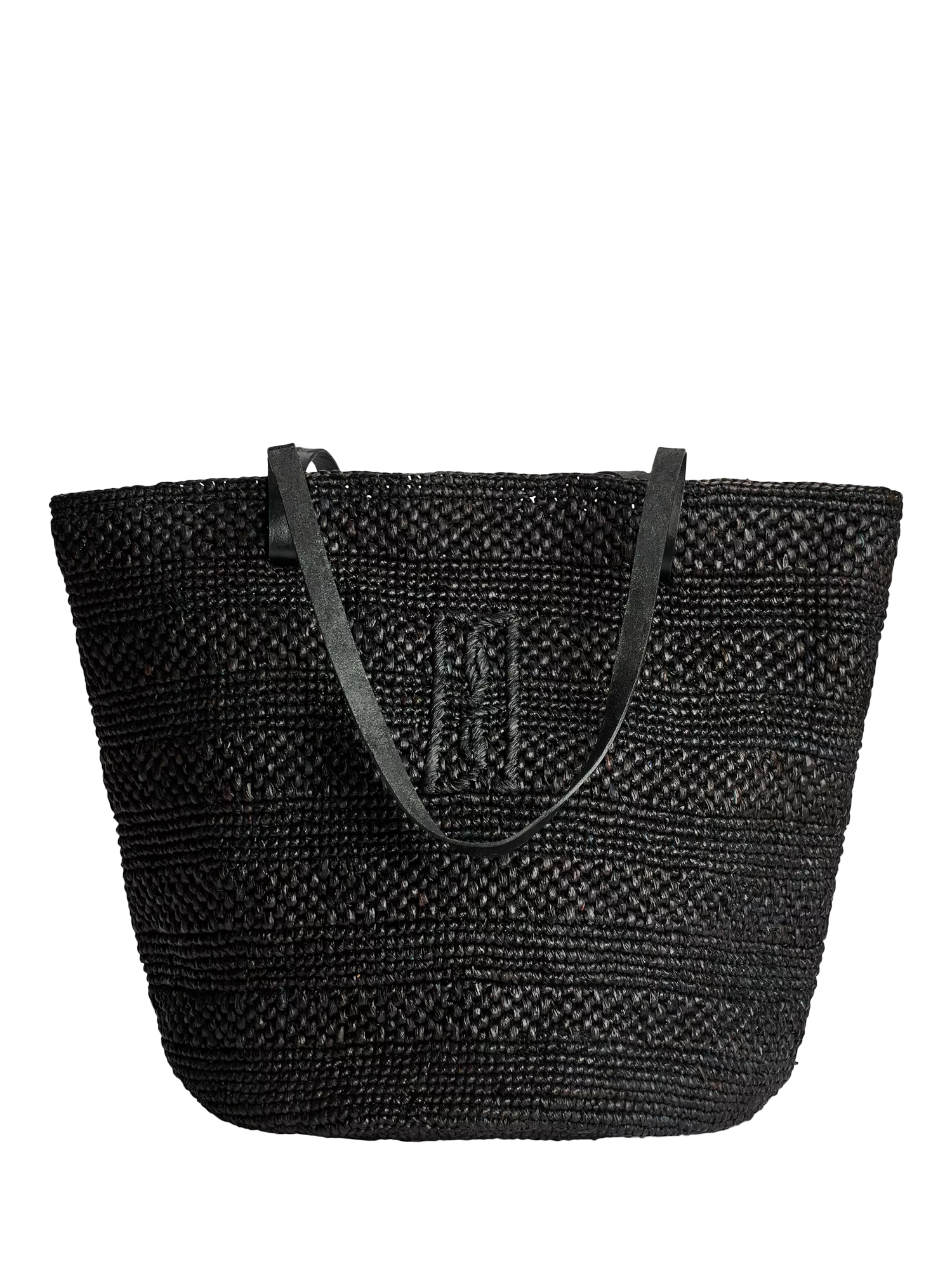 By Malene Birger straw tote bag Black (British brand)