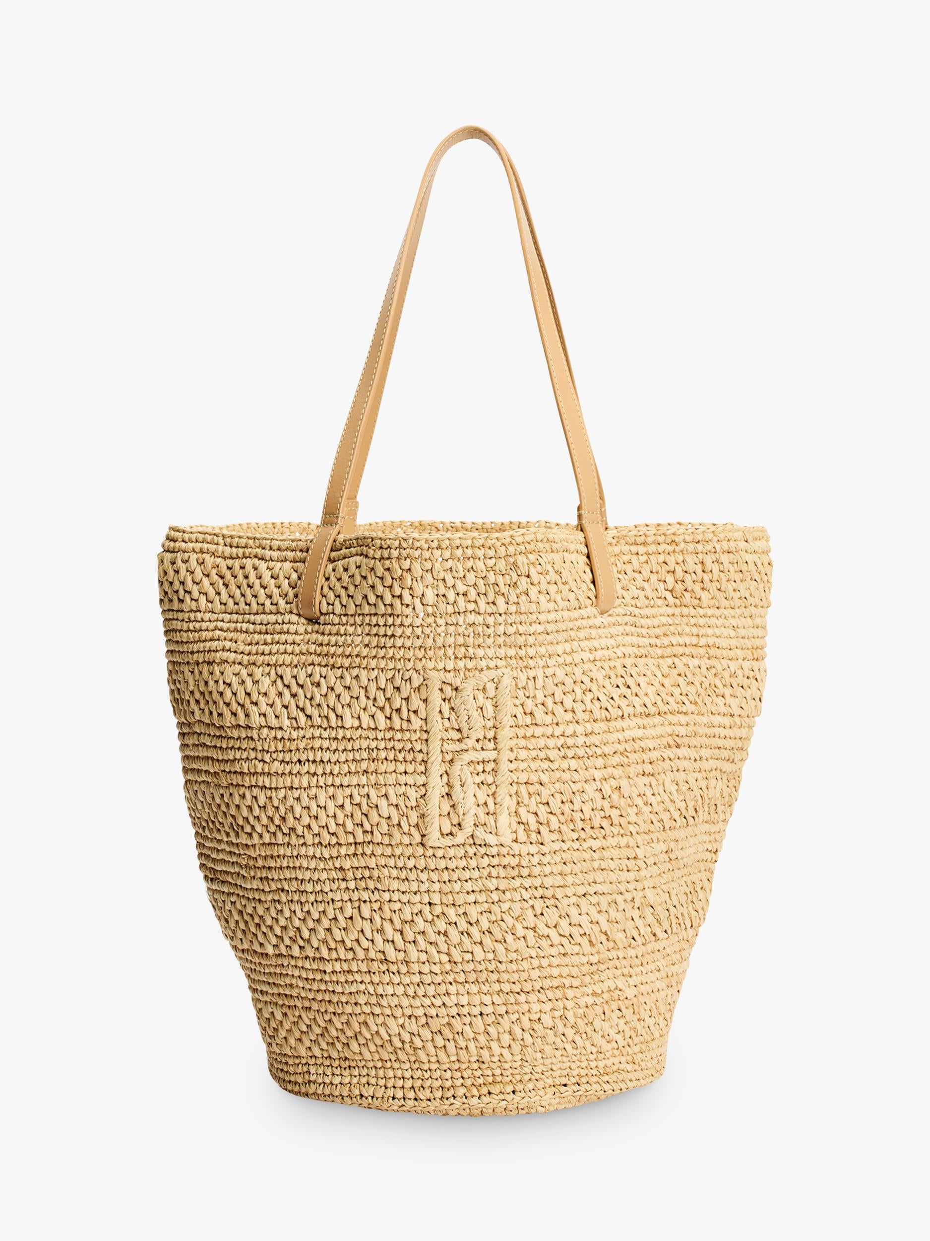 By Malene Birger straw tote bag Black (British brand)
