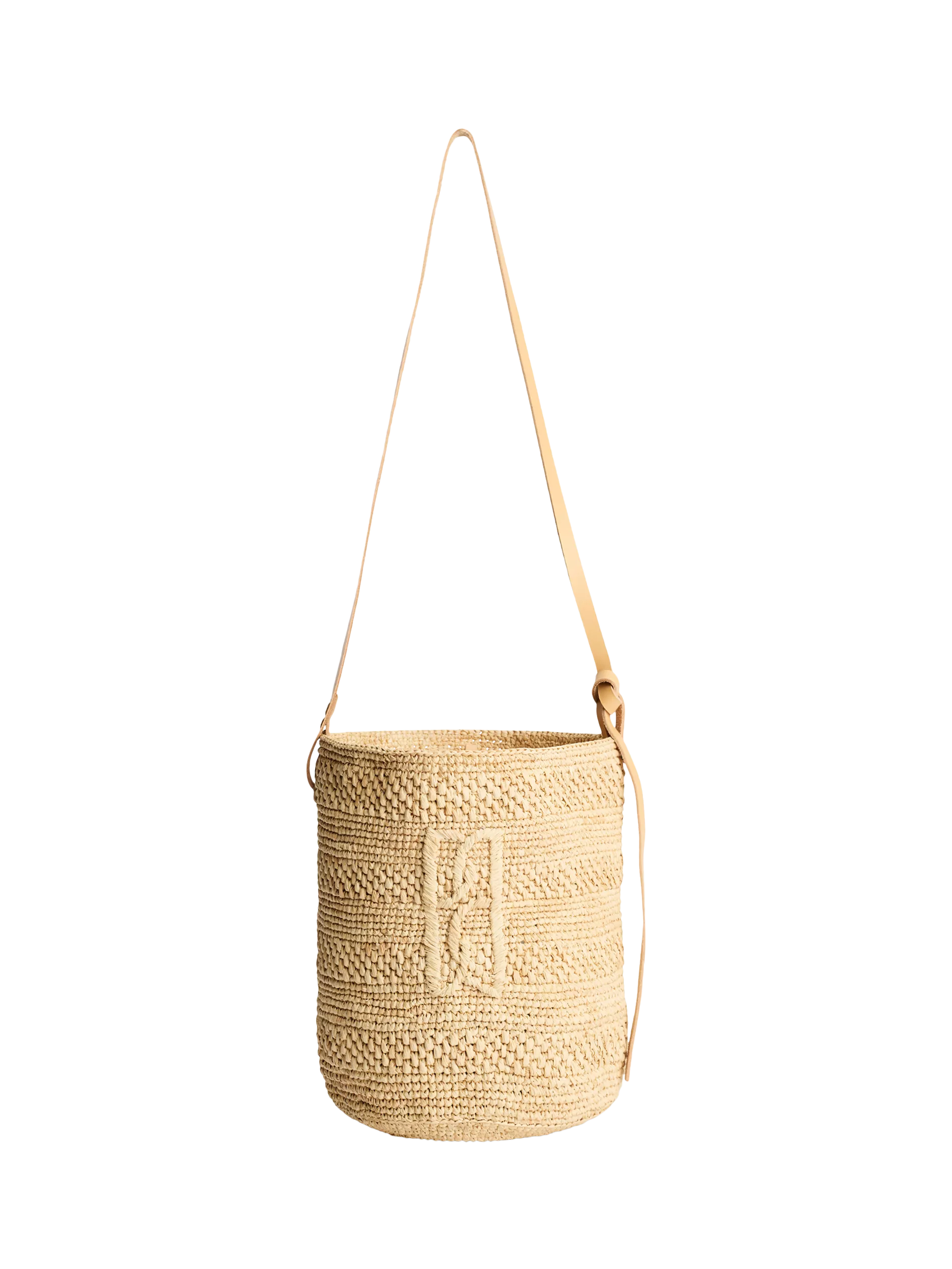 By Malene Birger Mirabellee Straw Bucket Bag, Undyed