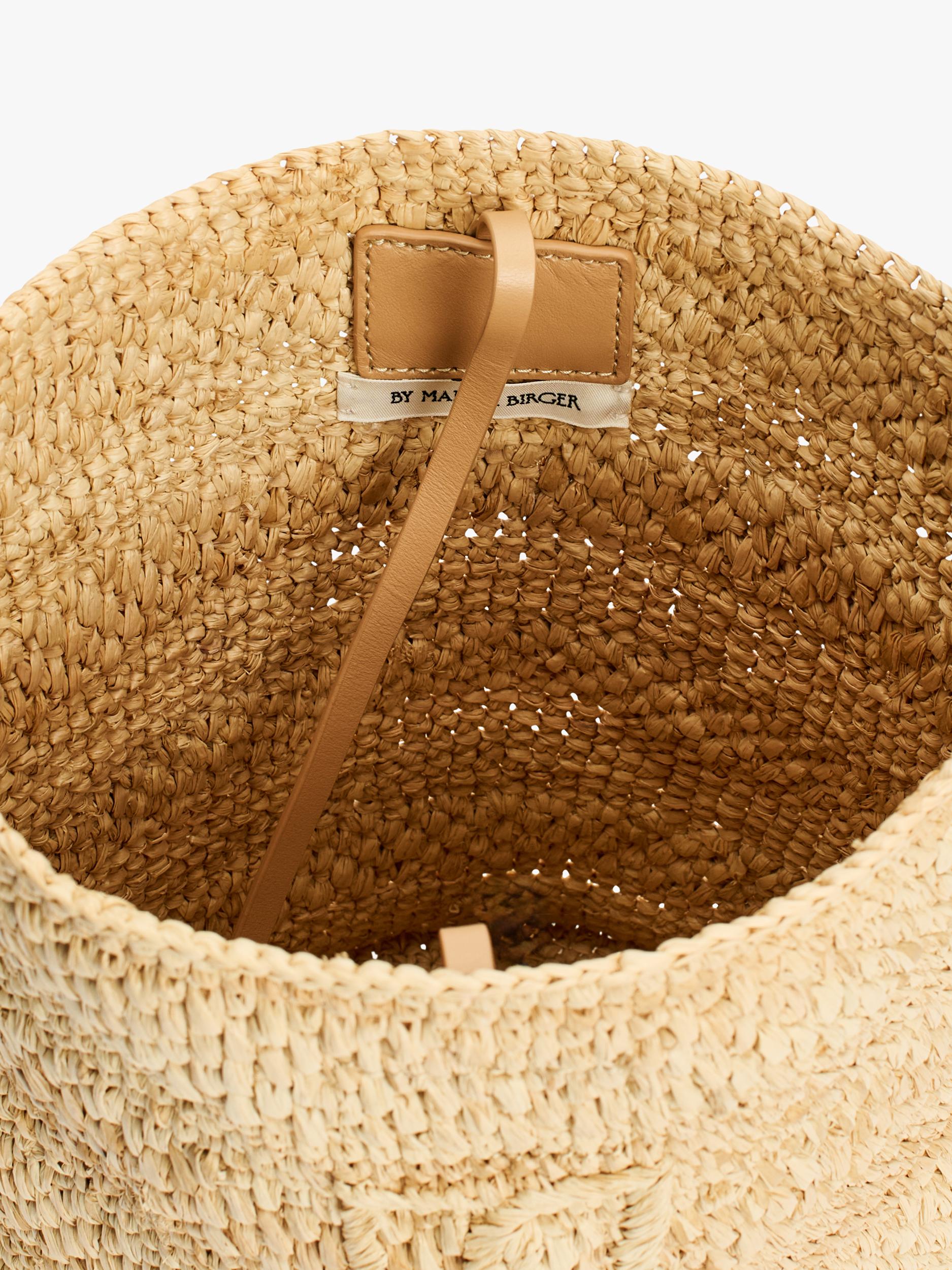 By Malene Birger straw bucket bag undyed, imported from the UK