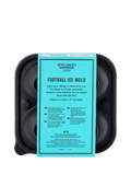 Gentlemen's Hardware football ice moulds with silicone tray, imported from the UK