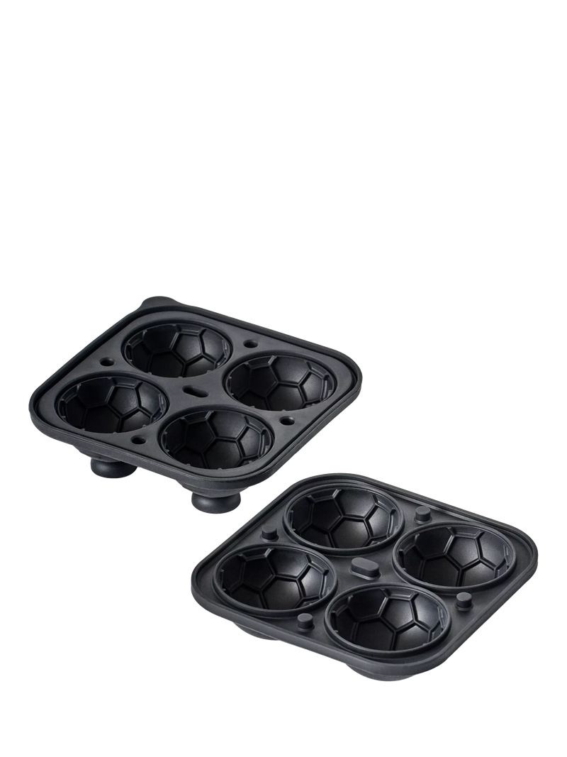 Gentlemen's Hardware football ice moulds with silicone tray, imported from the UK