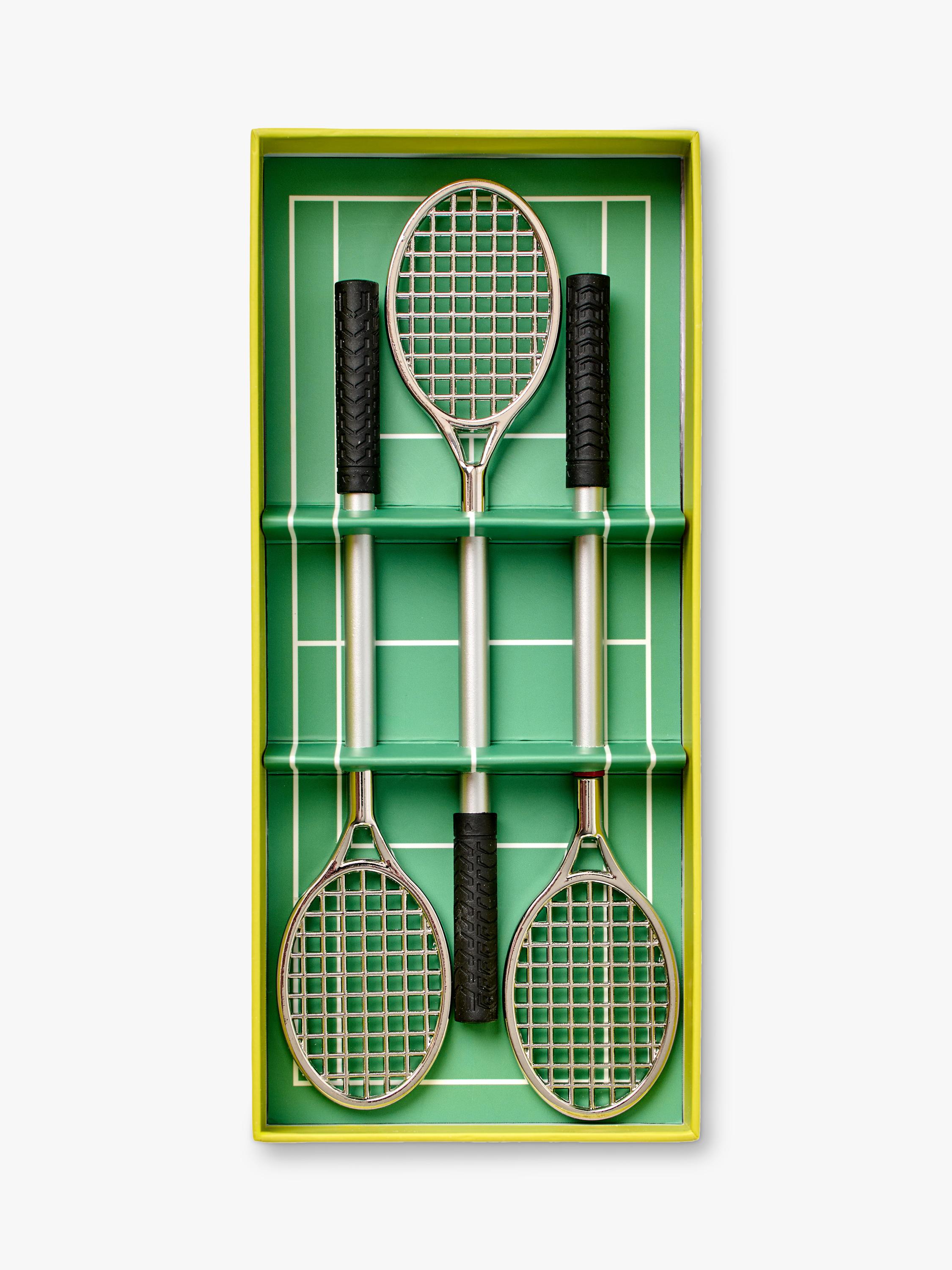 Gentlemen's Hardware tennis racket ballpoint pen set, imported from the UK