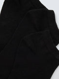 John Lewis trainer socks pack of 3 black, imported from the UK