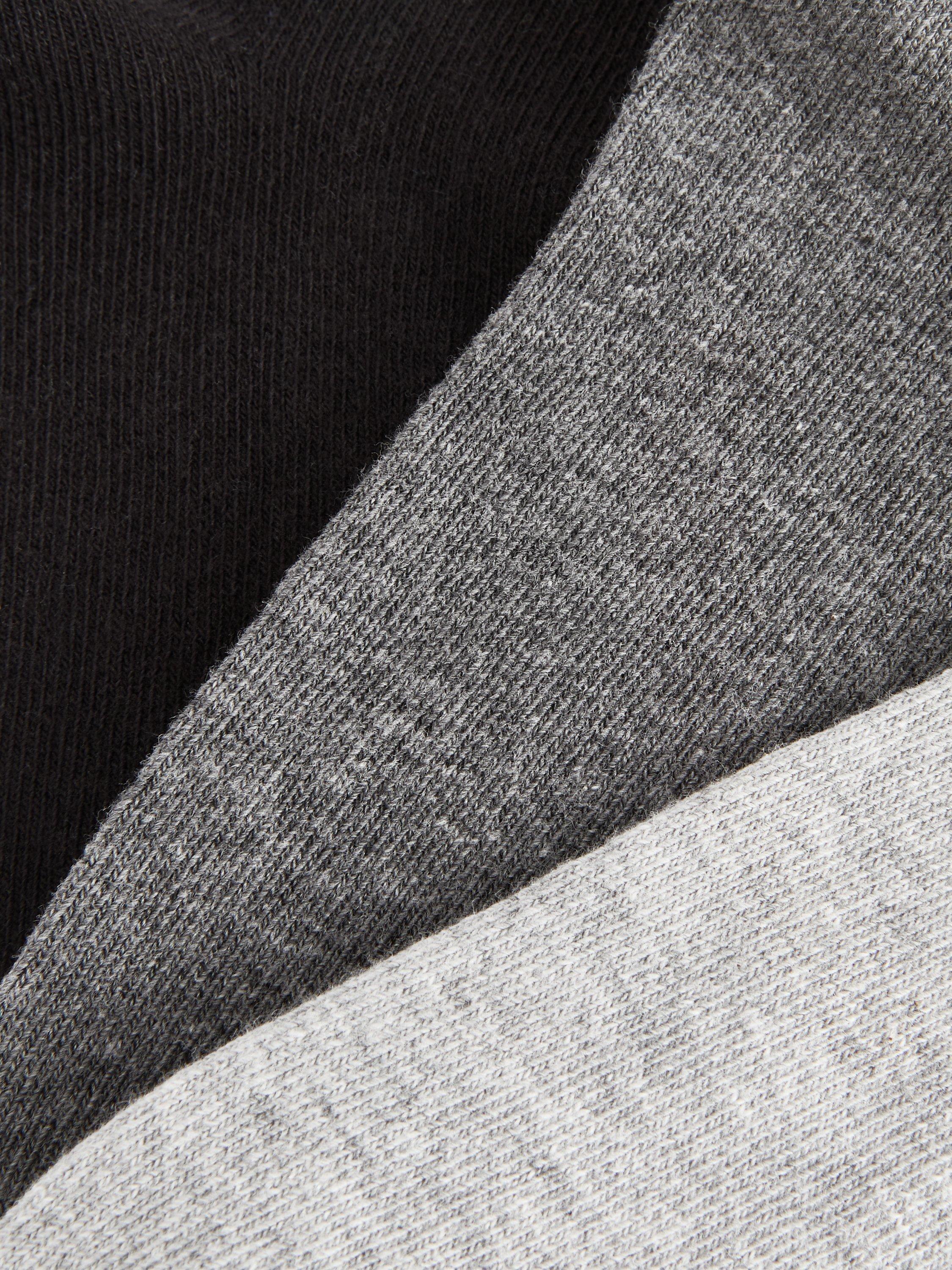 John Lewis trainer socks pack of 3 mono multi (British brand)