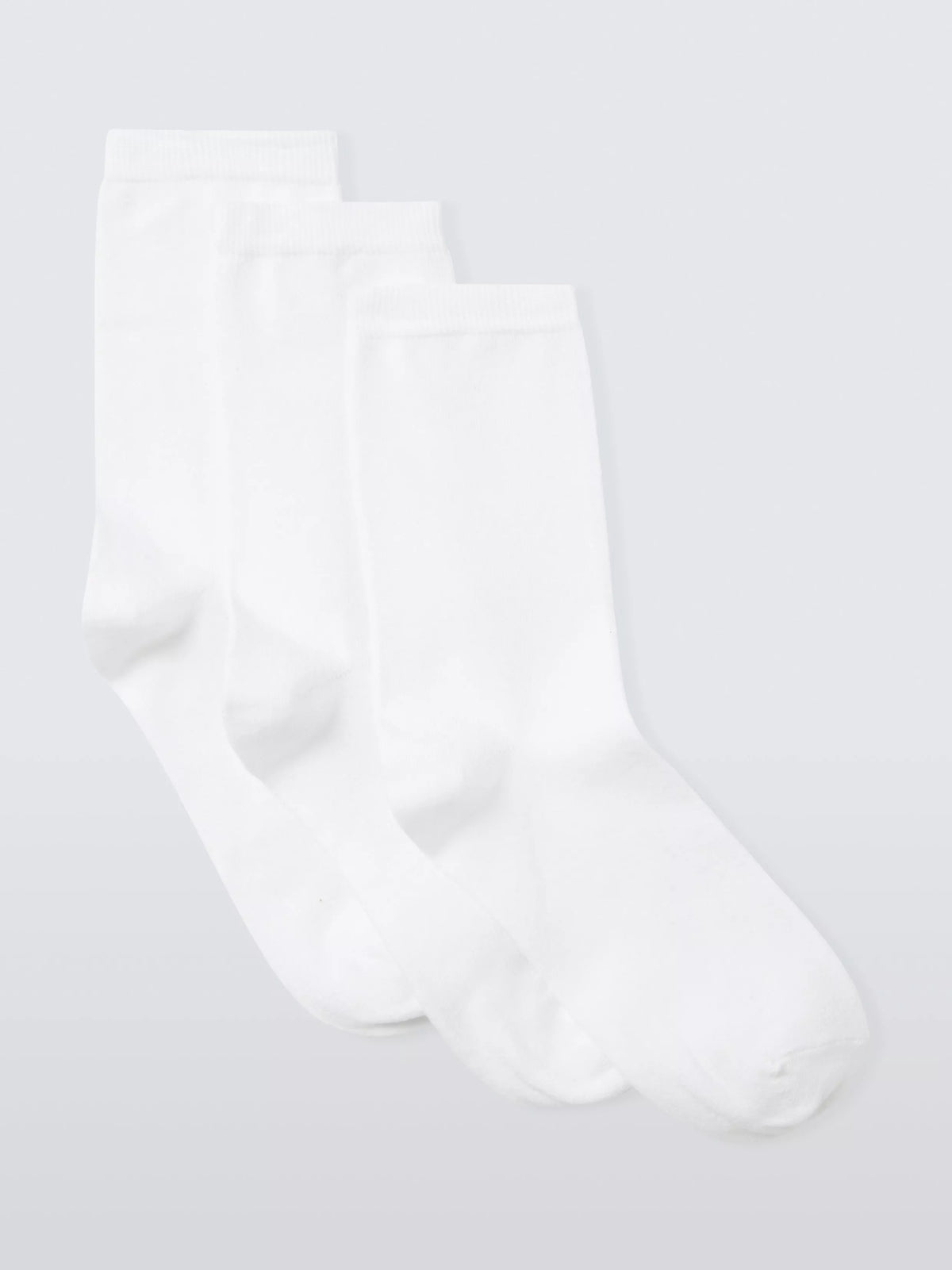 John Lewis ankle socks pack of 3 white, imported from the UK