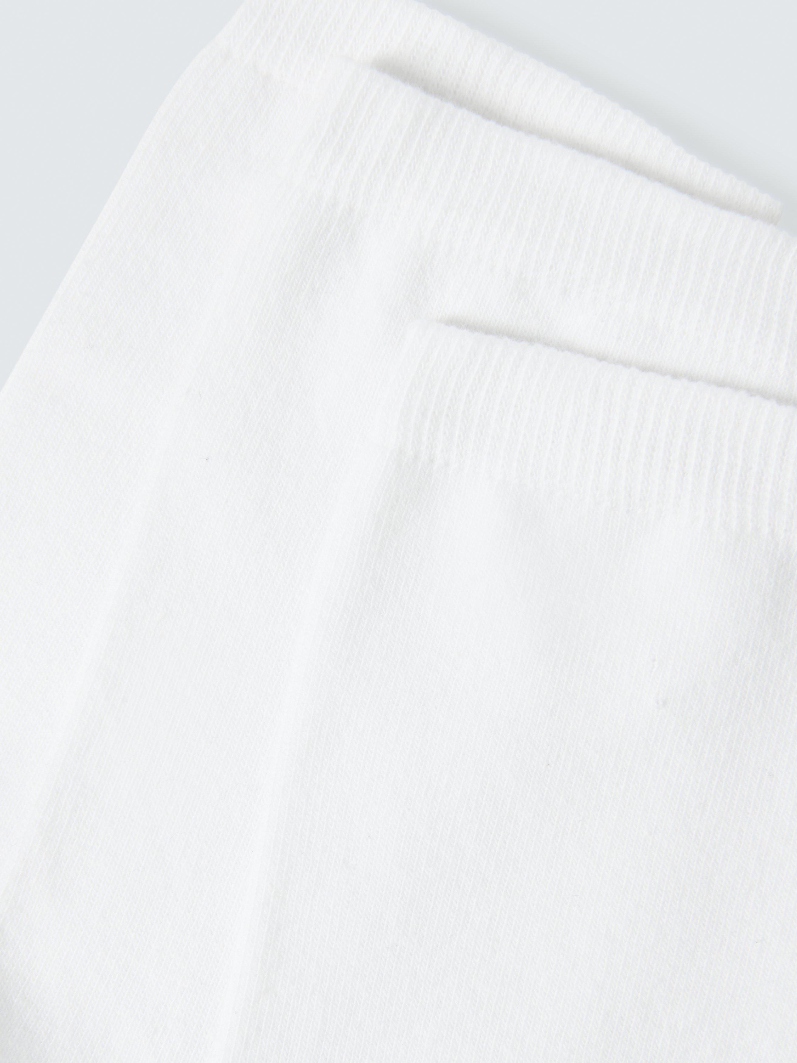 John Lewis ankle socks pack of 3 white, imported from the UK