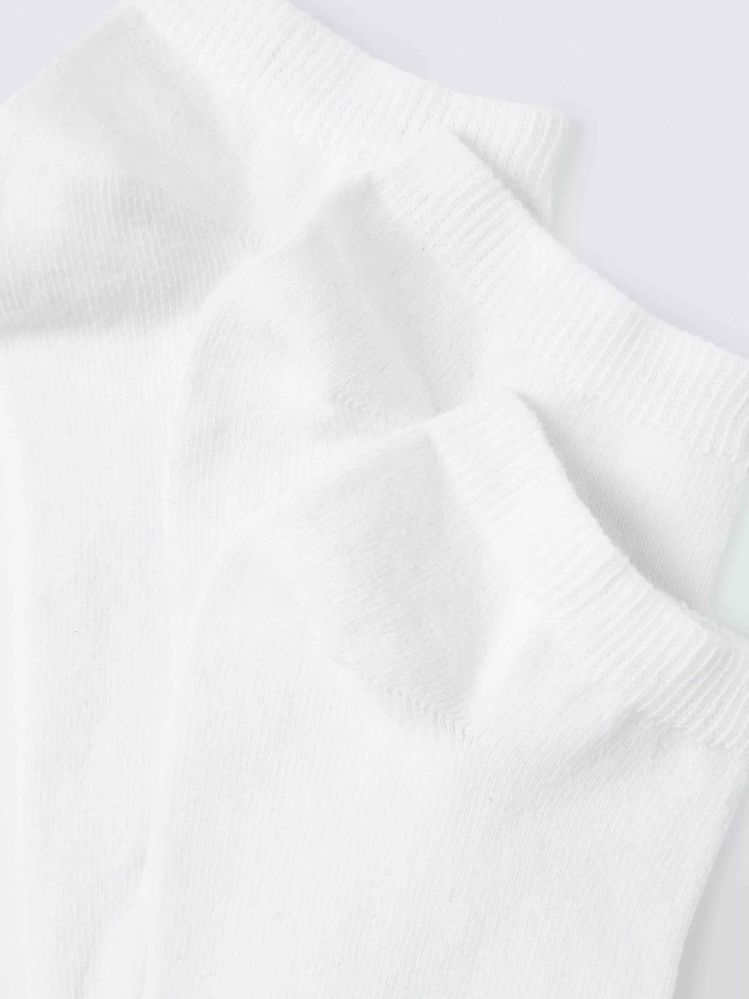 John Lewis trainer socks pack of 3 white - British product