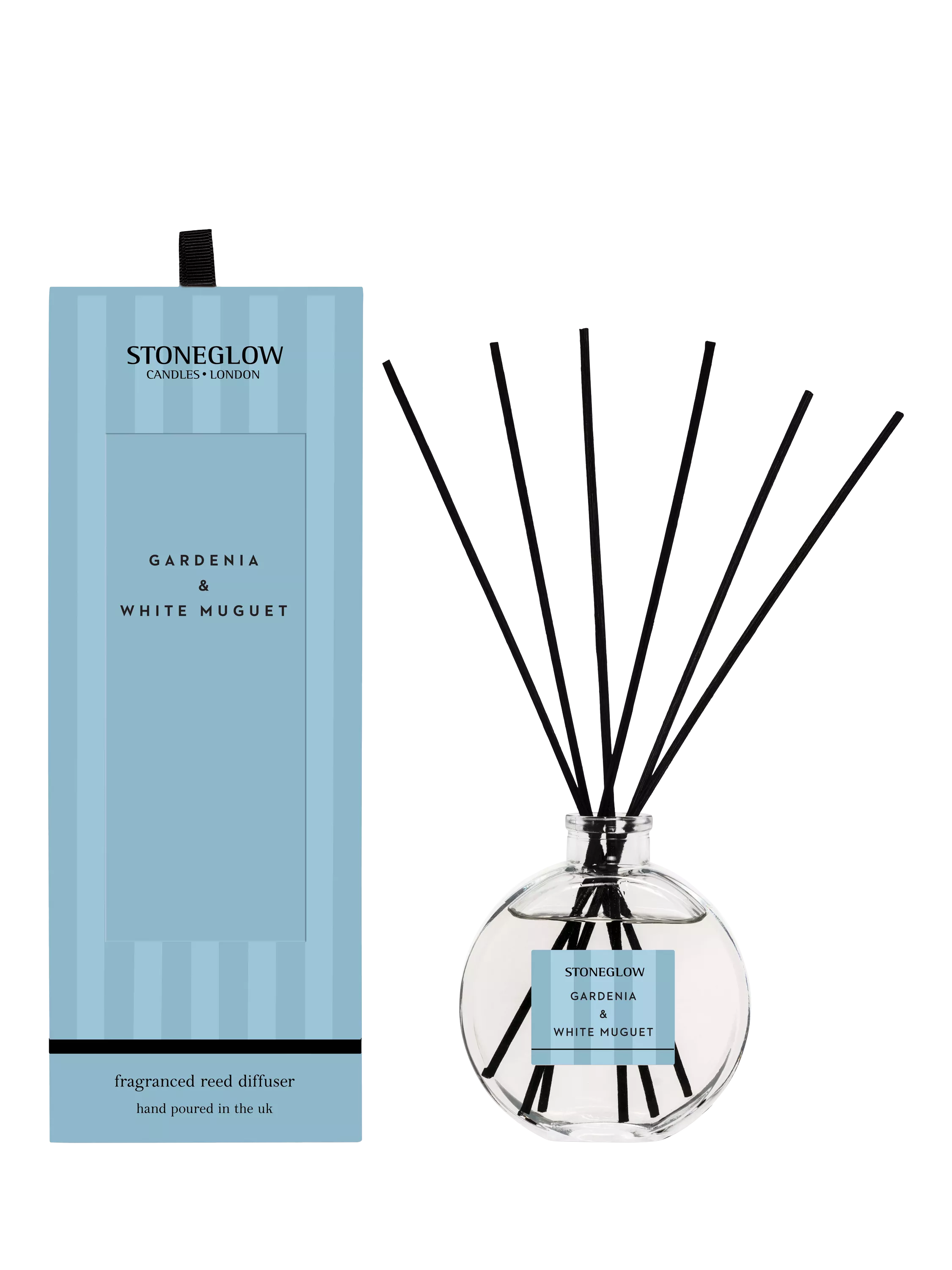 Stoneglow reed diffuser Gardenia & White Muguet 120ml (British brand)