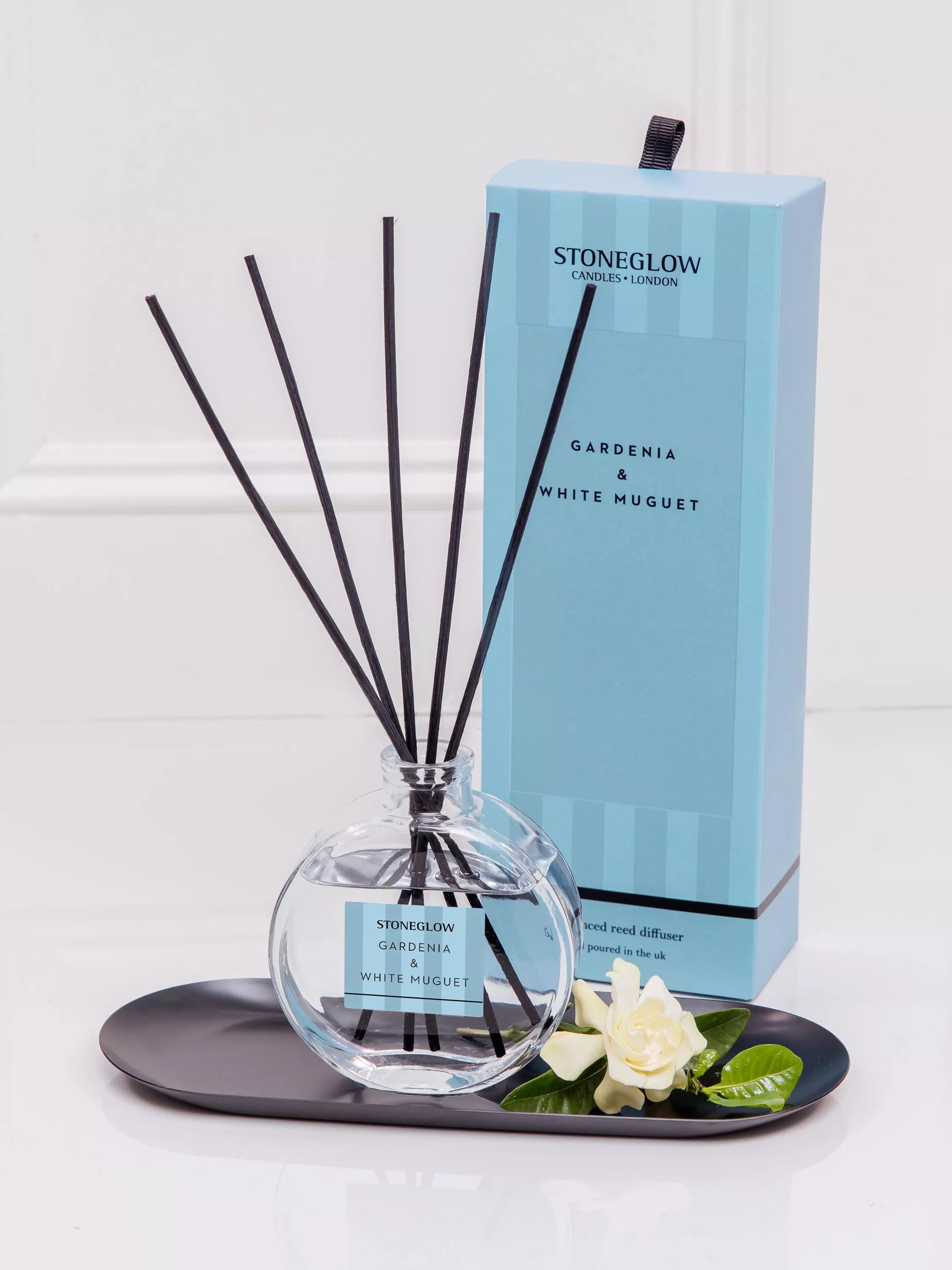 Stoneglow reed diffuser Gardenia & White Muguet 120ml (British brand)