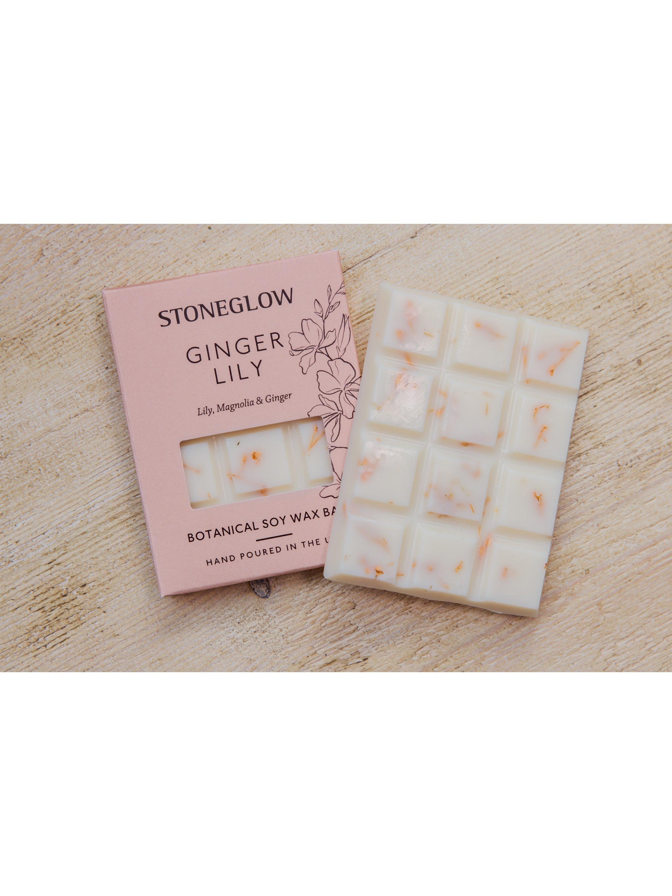 Stoneglow Ginger Lily soy wax melts 55g, UK version