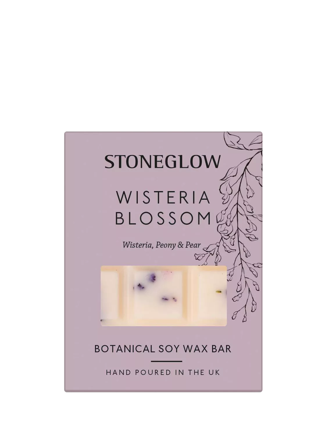 Stoneglow Wisteria Blossom soy wax melts - British product