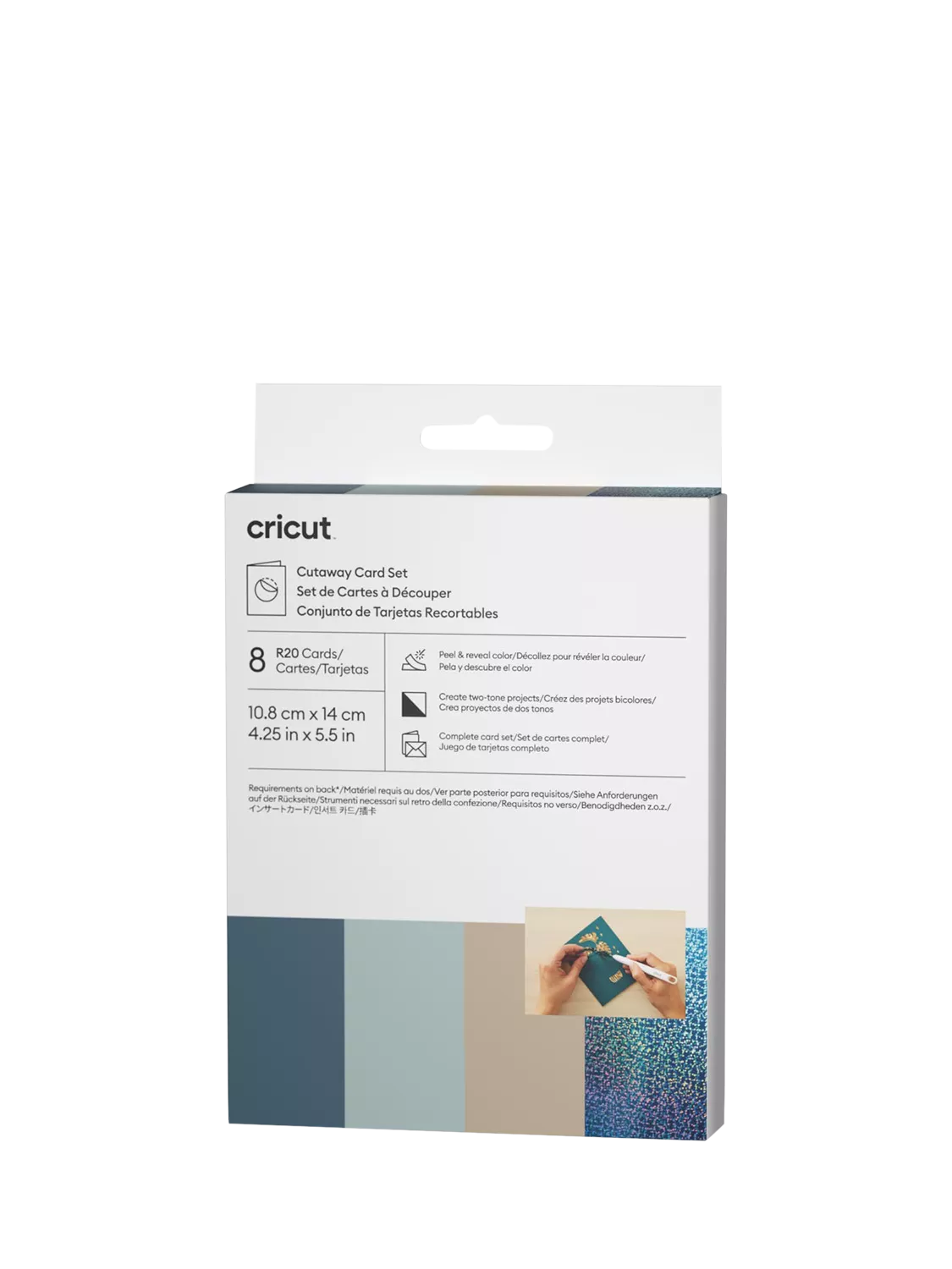 Cricut Cutaway Cards Sampler R20 pack of 8, UK version