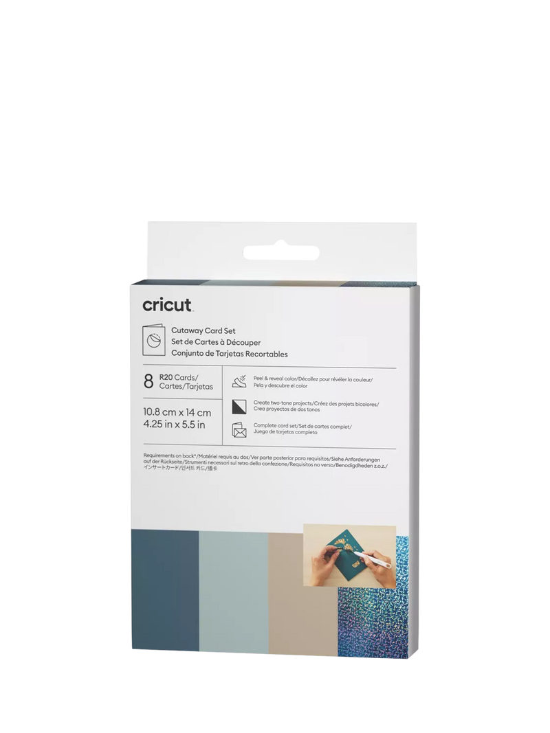 Cricut Cutaway Cards Sampler R20 pack of 8, UK version