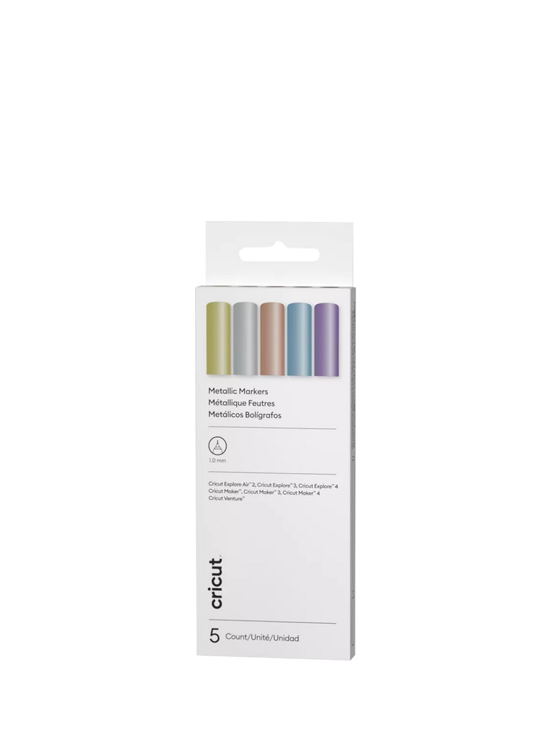 Cricut metallic pens pack of 5, imported from the UK