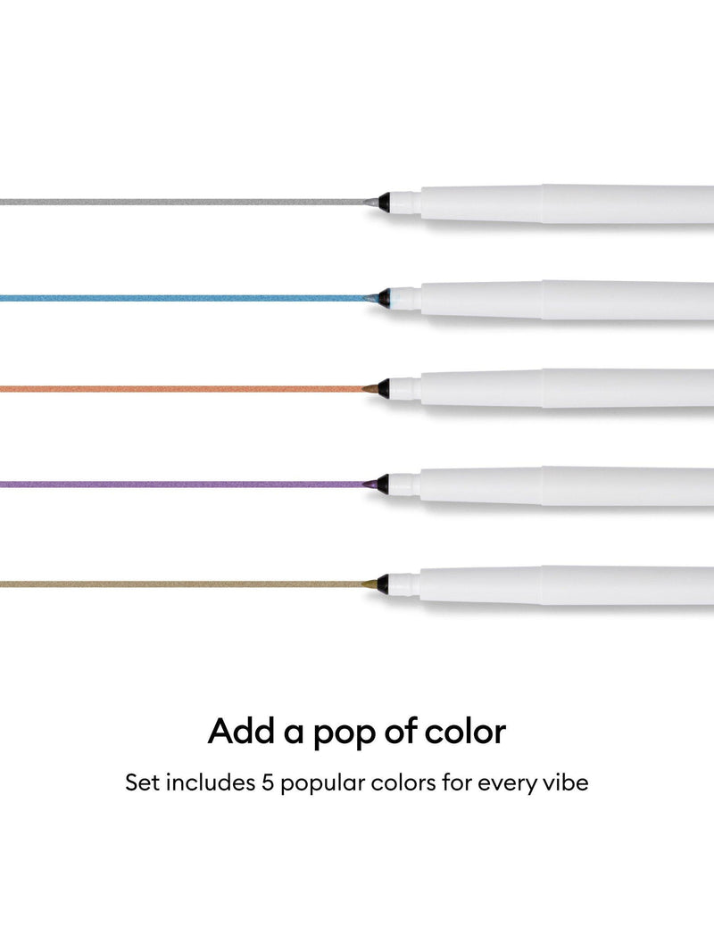 Cricut metallic pens pack of 5, imported from the UK