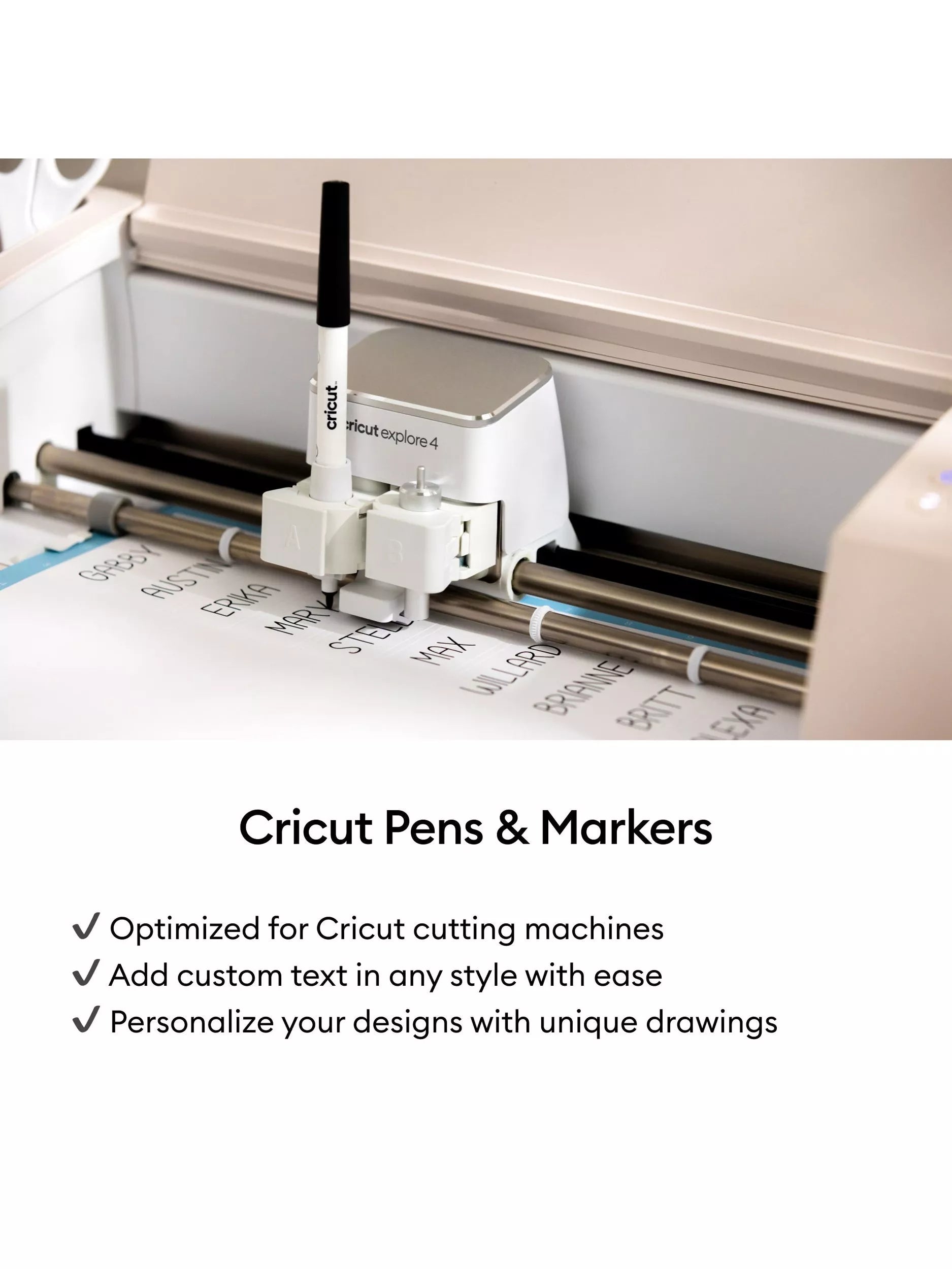 Cricut metallic pens pack of 5, imported from the UK