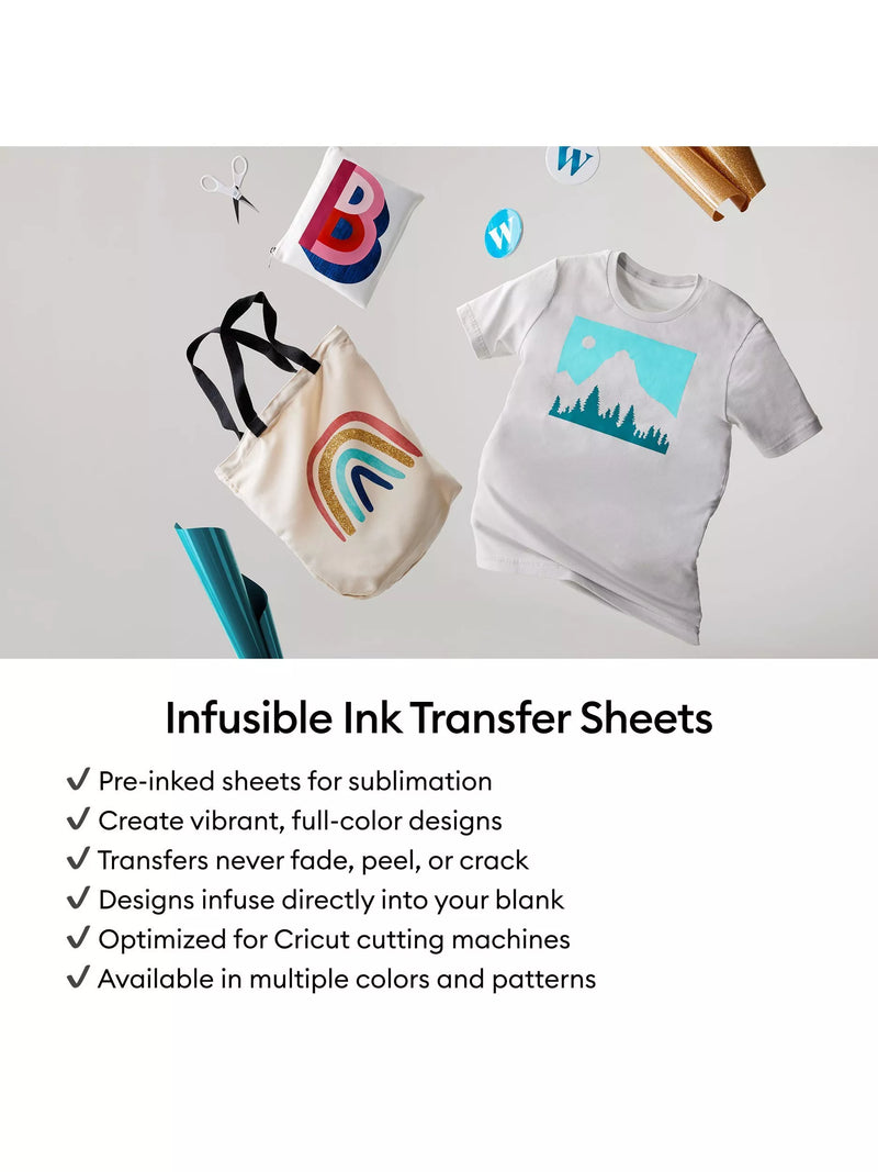 Cricut Infusible Ink Transfer Sheets pack of 2 30.5cm 30.5cm - British product