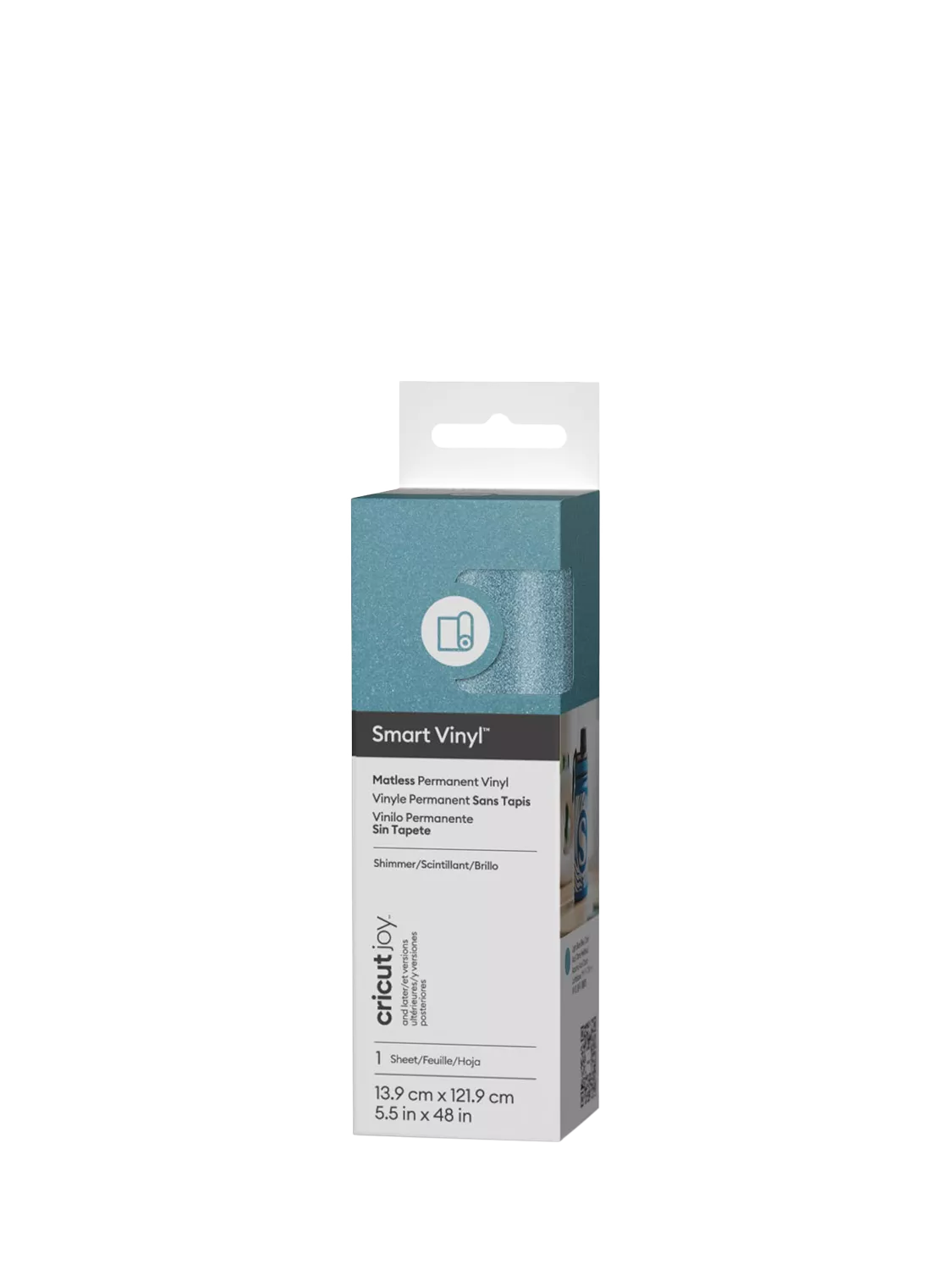 Cricut shimmer permanent vinyl roll 13.9cm x 121.9cm (British brand)