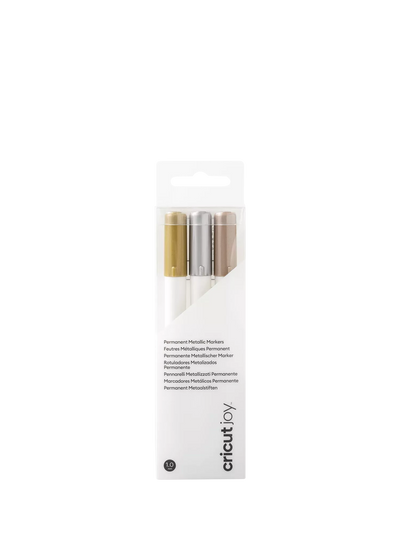 John Lewis Cricut Joy Fine Point Metallic Markers, Gold/Silver/Copper, Pack of 3- Buy online at McGrocer