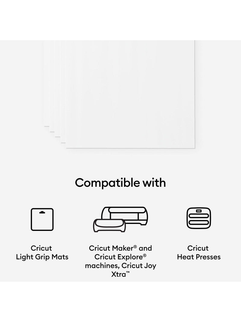 Cricut Printable Iron-On for Light Fabrics A4 Pack of 5, UK version