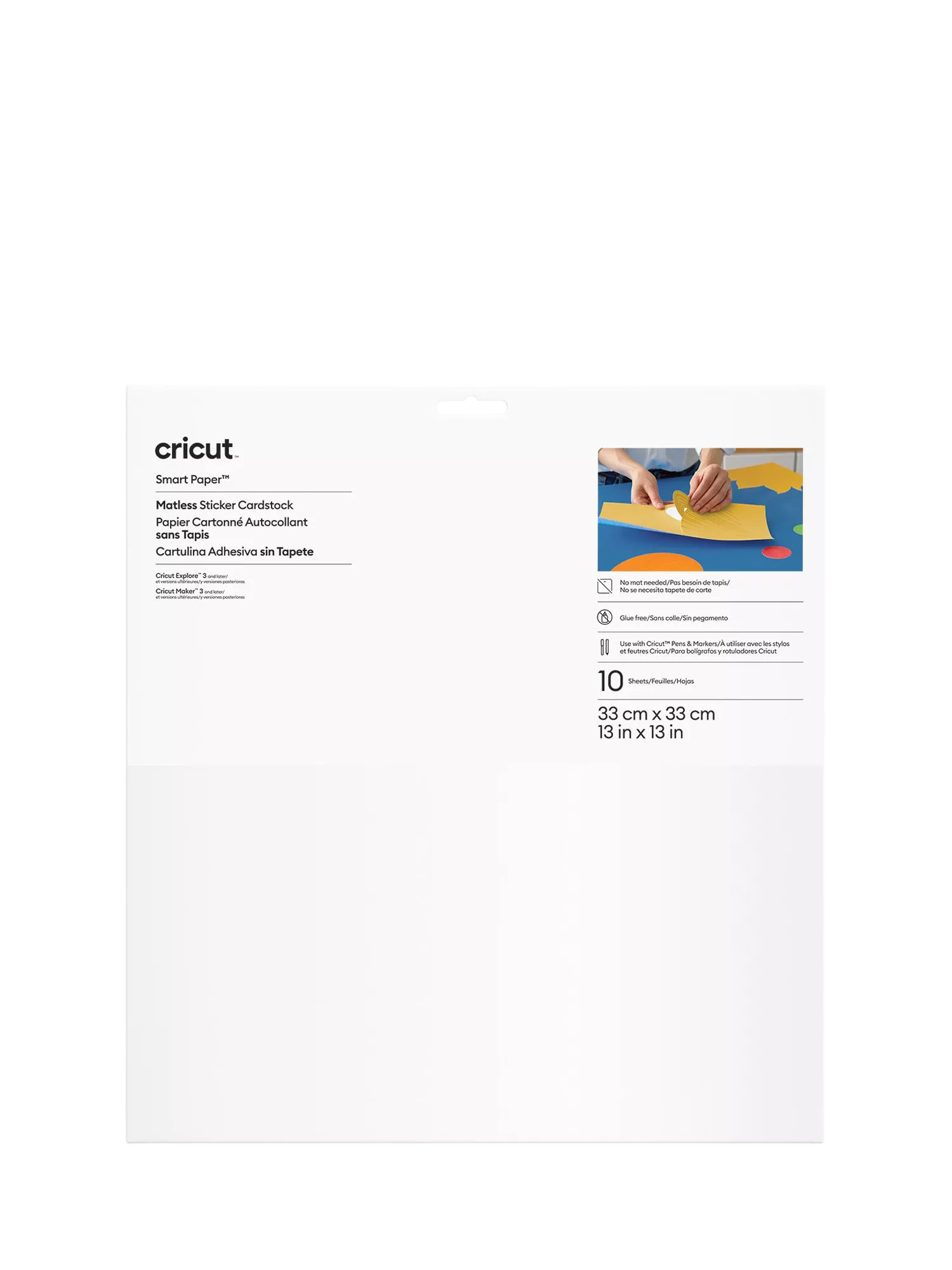 Cricut Smart Paper Sticker Cardstock 10 sheets, UK version