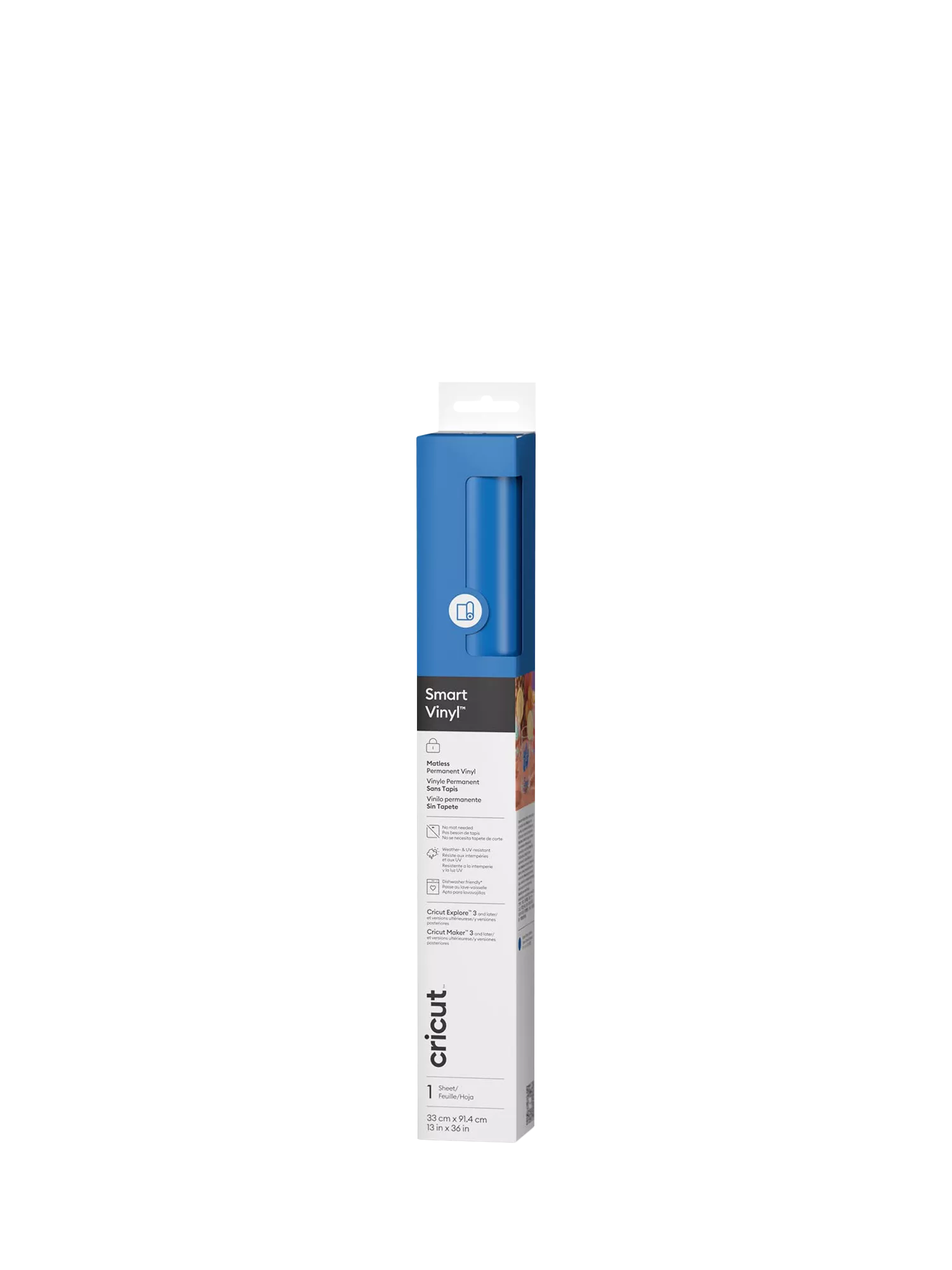 Cricut Smart Vinyl Matless Permanent Vinyl Roll 33cm x 91cm