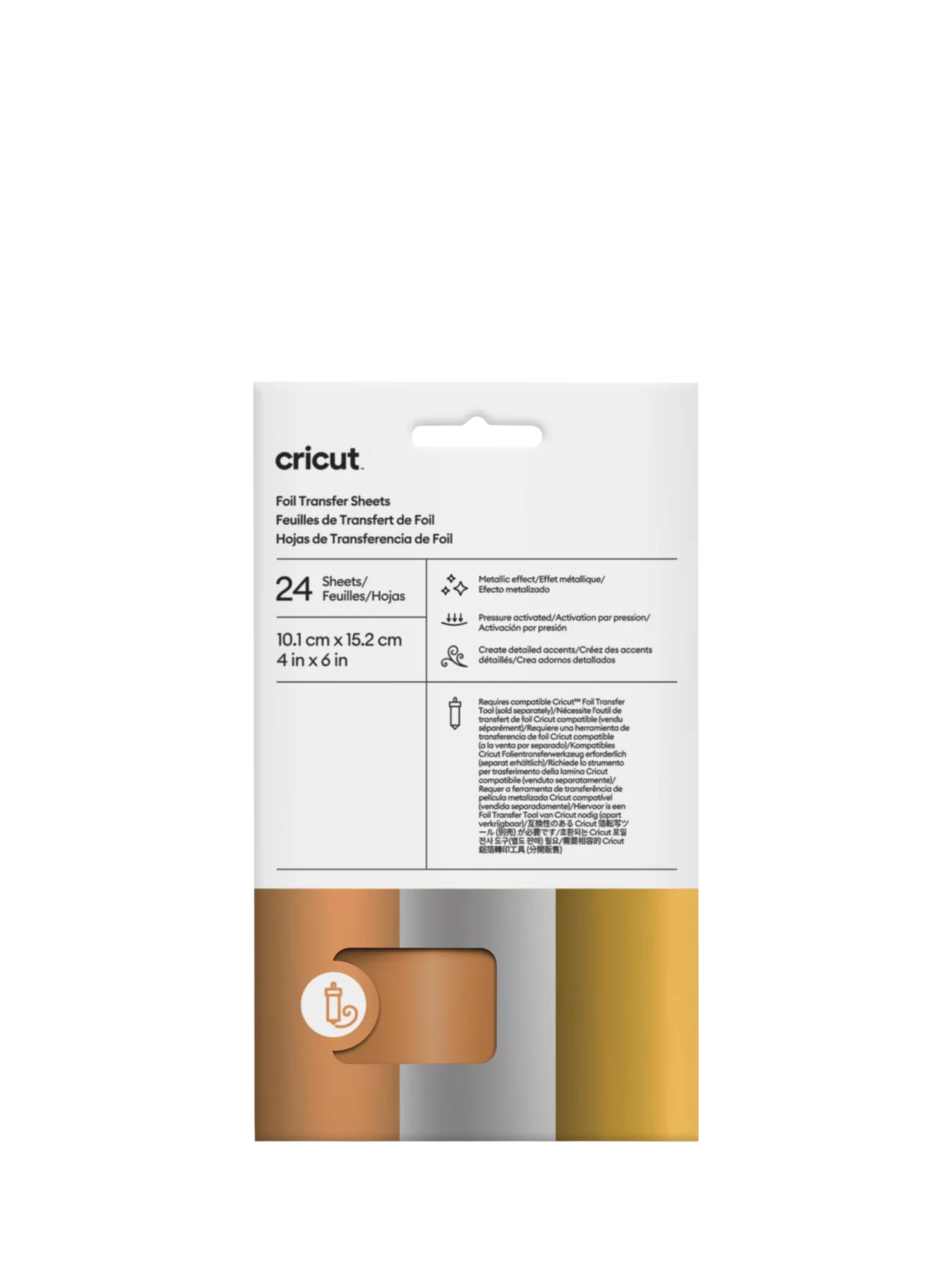 Cricut Foil Transfer Sheets Sampler pack of 24 (British brand)