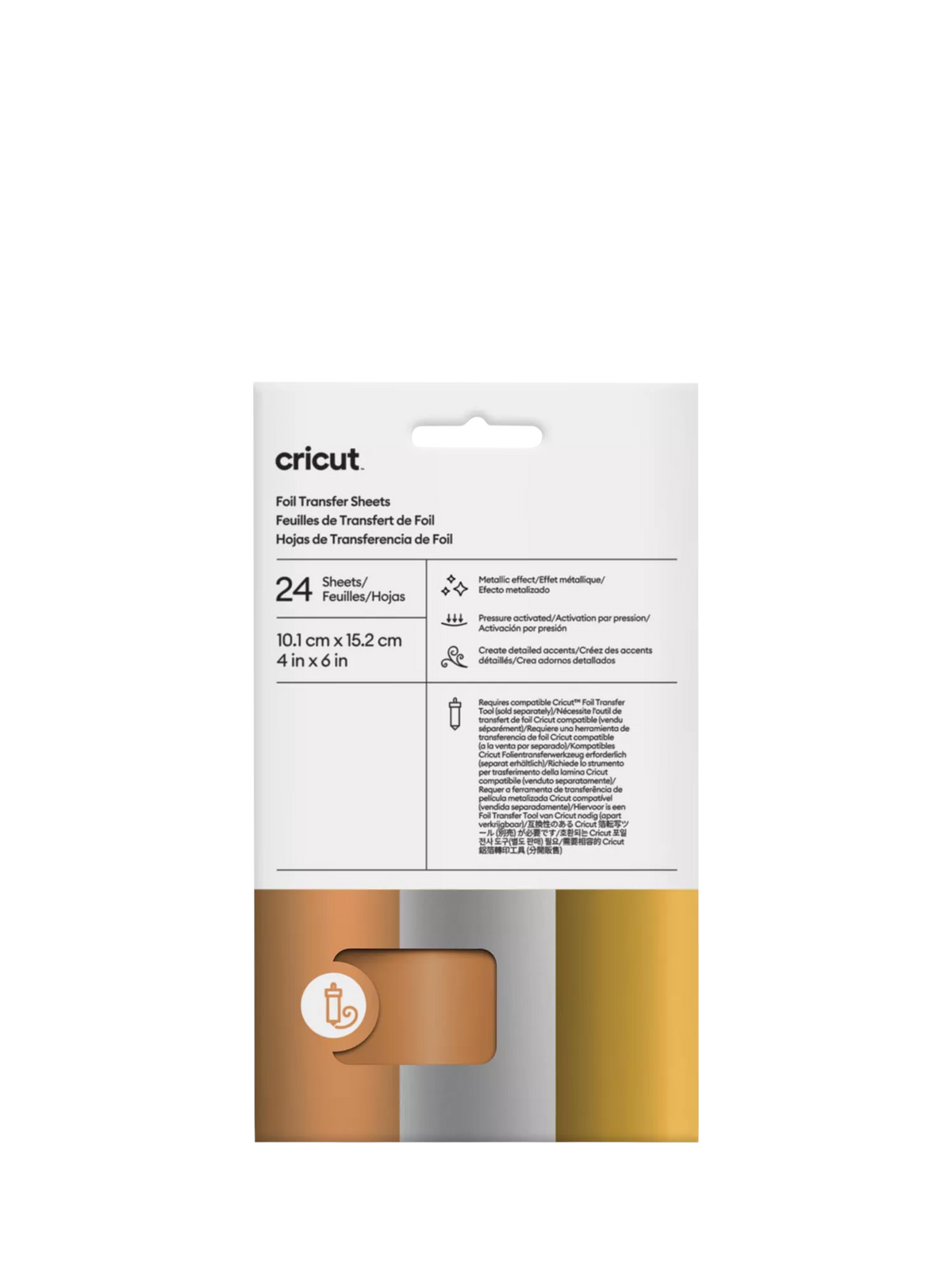 Cricut Foil Transfer Sheets Sampler pack of 24 (British brand)