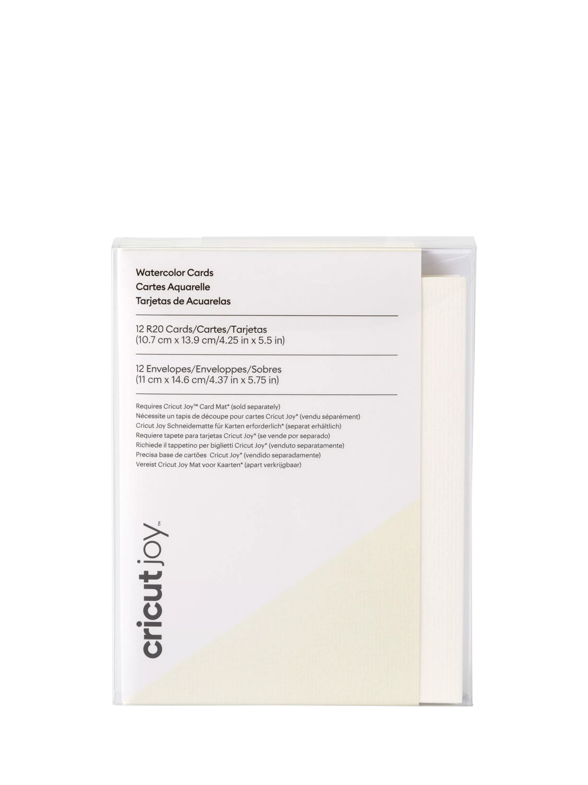 Cricut watercolour cards set of 12 R20 10.7x13.9cm - British product