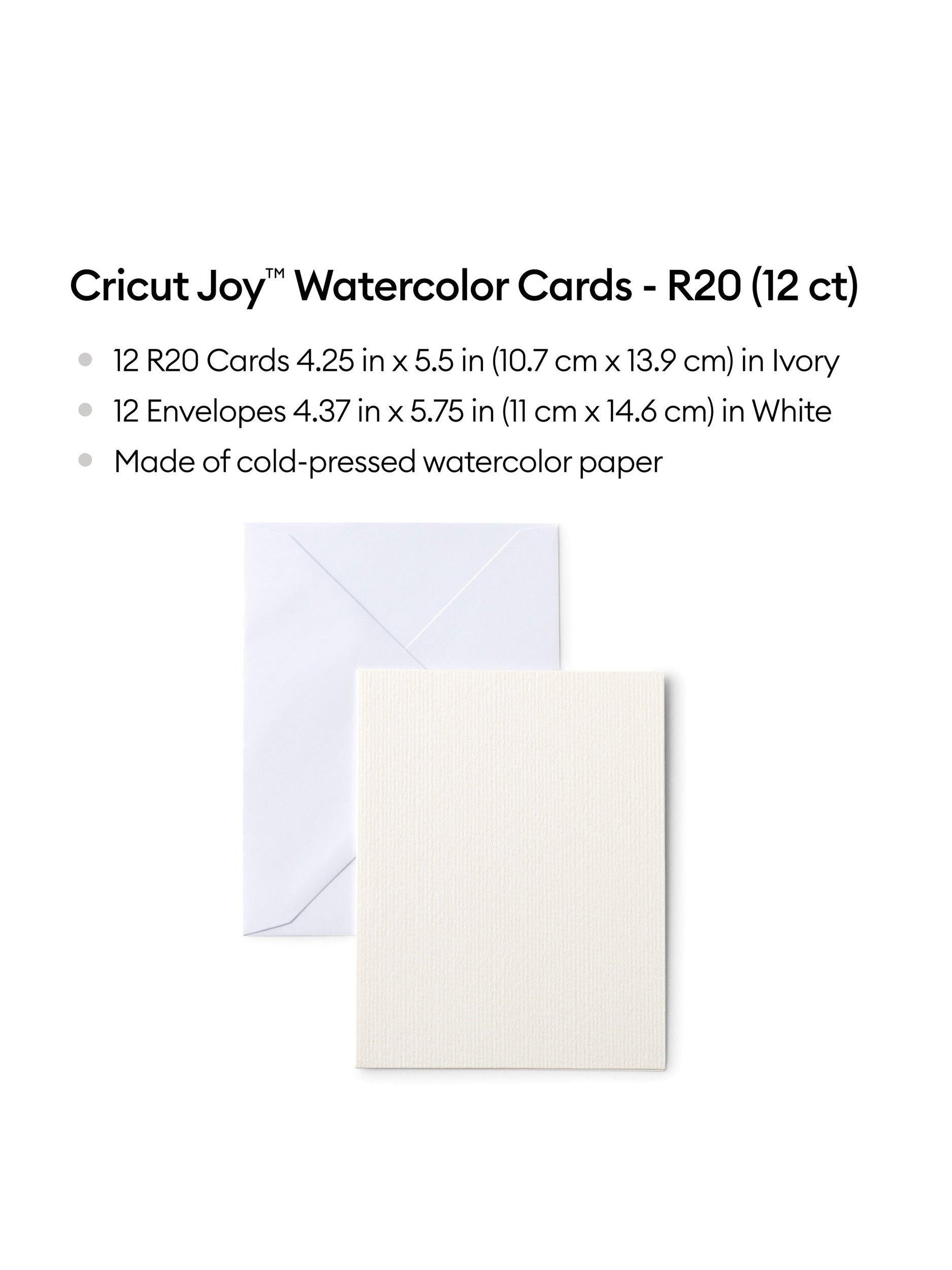 Cricut watercolour cards set of 12 R20 10.7x13.9cm - British product