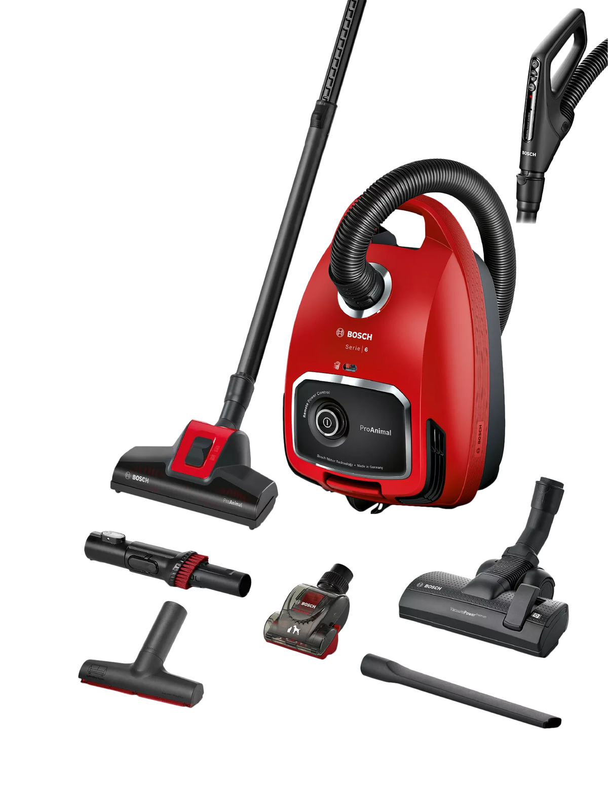 Bosch S6 ProPet vacuum cleaner red, imported from the UK