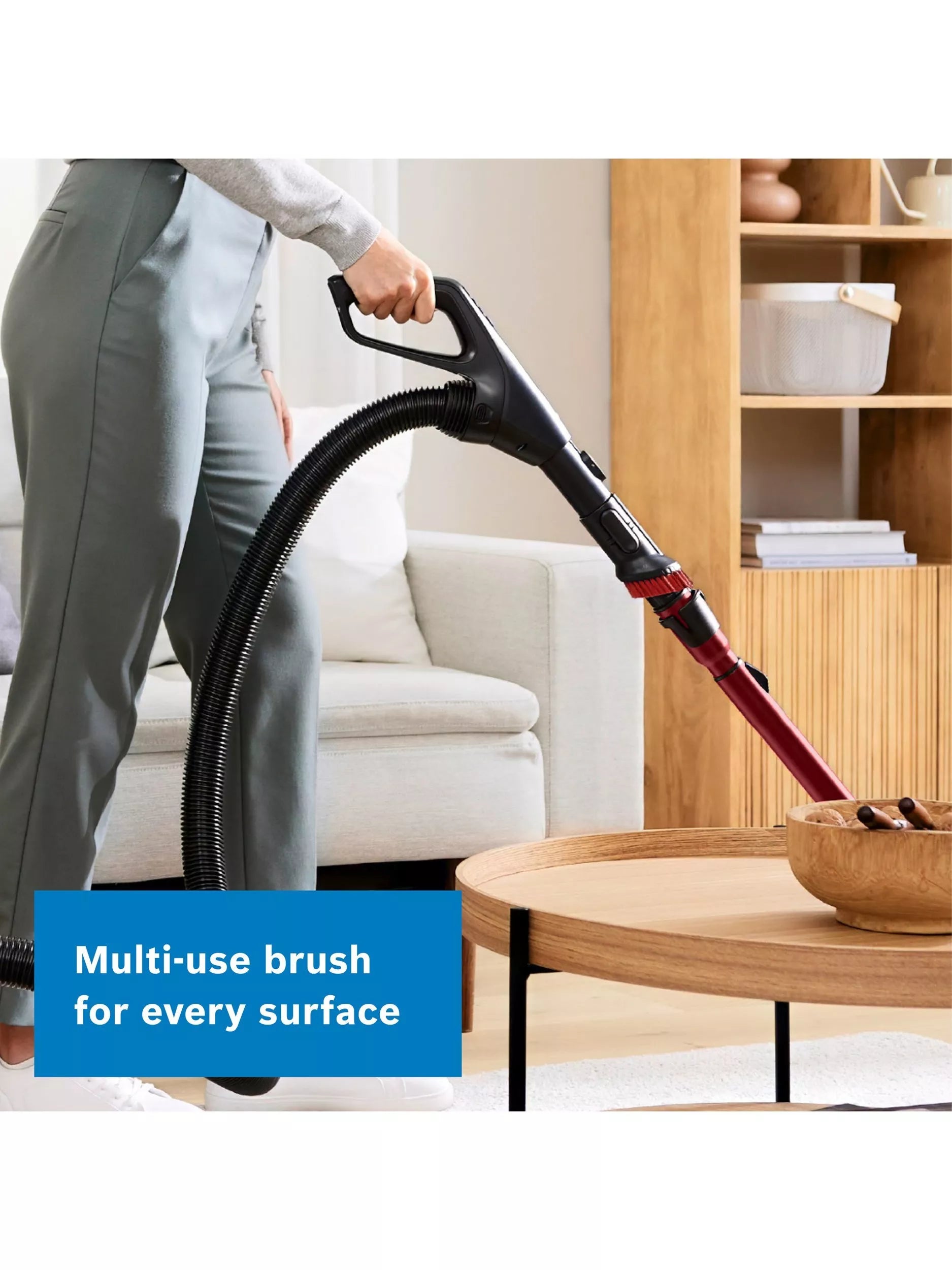 Bosch Series 6 bagged cylinder vacuum cleaner black, imported from the UK