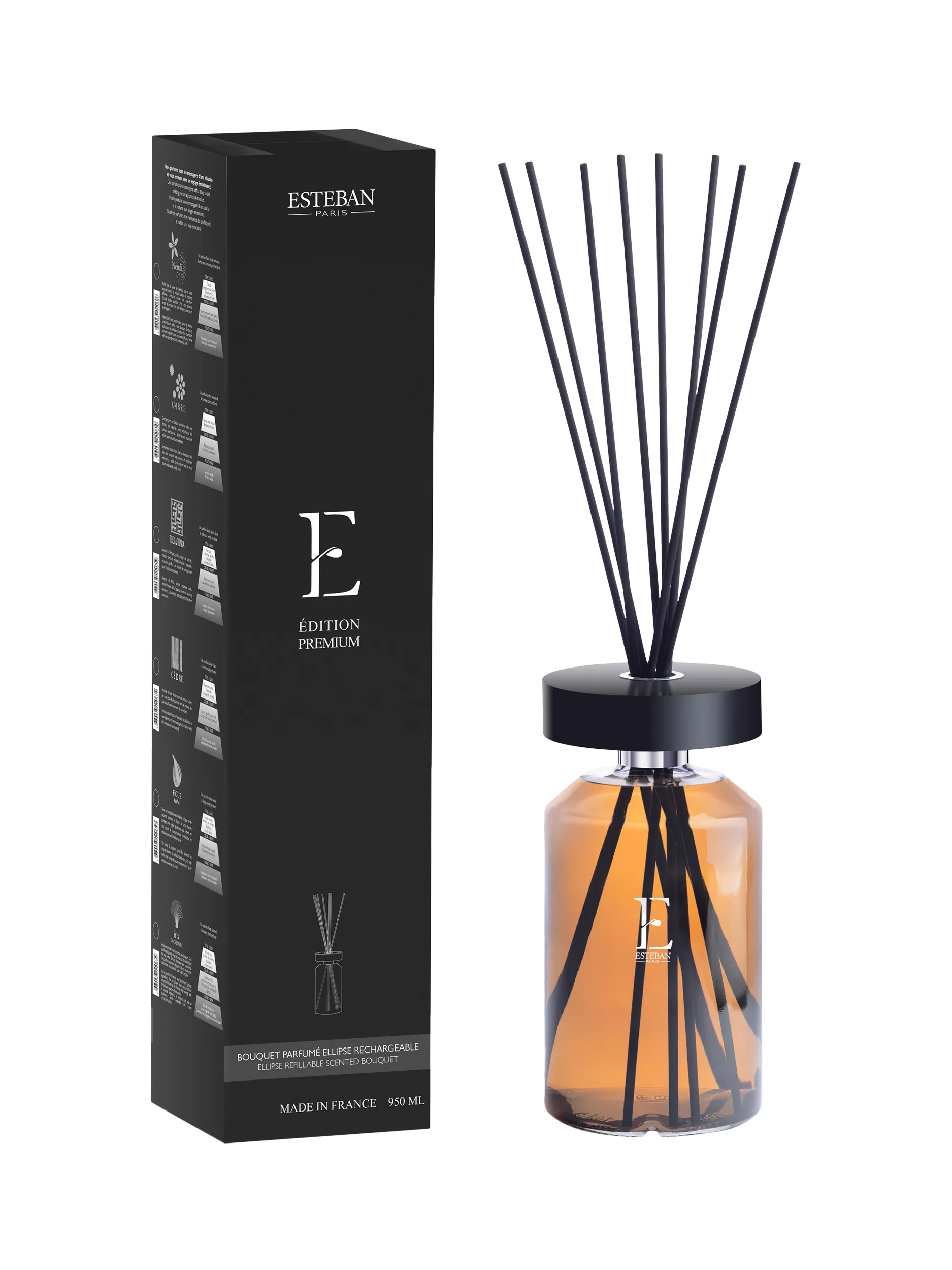 Esteban Ellipse Premium Neroli reed diffuser 950ml - British product