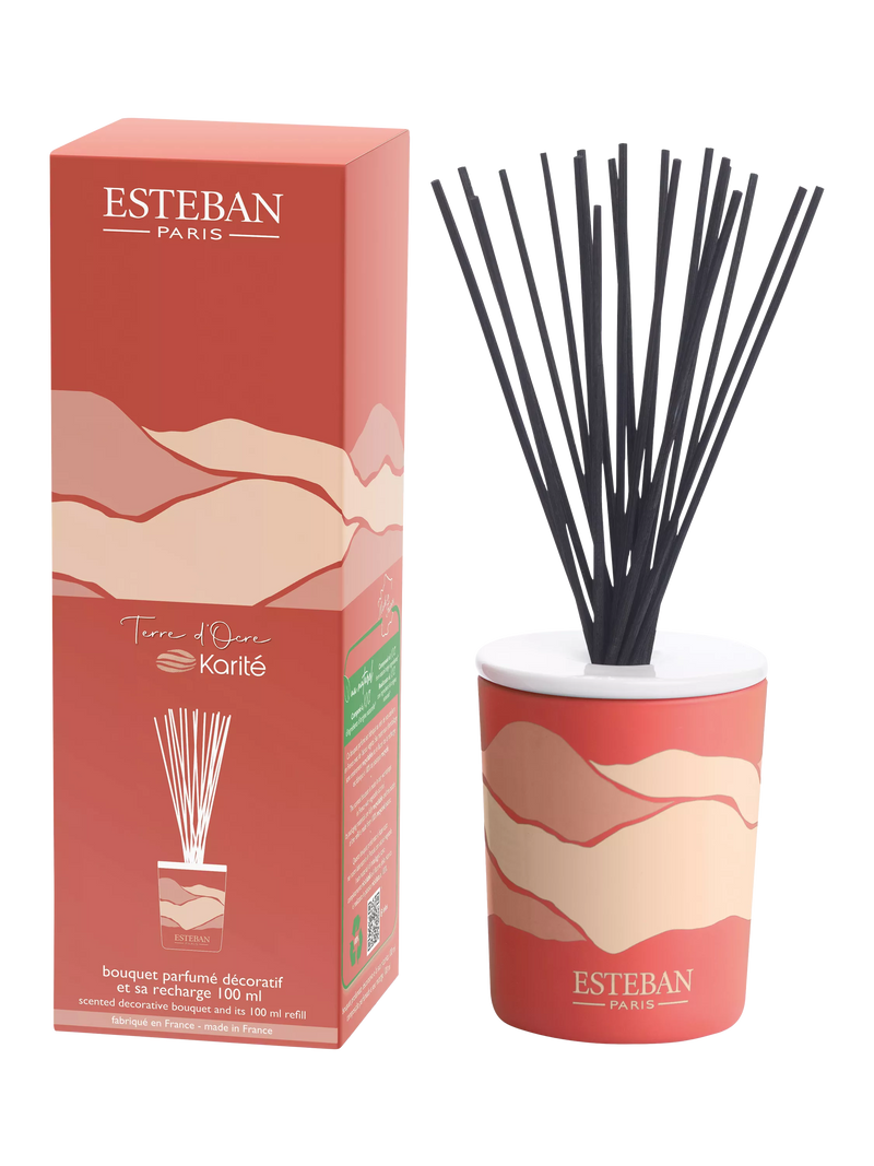 Esteban Terre d'Ocre Karité reed diffuser 100ml (British brand)