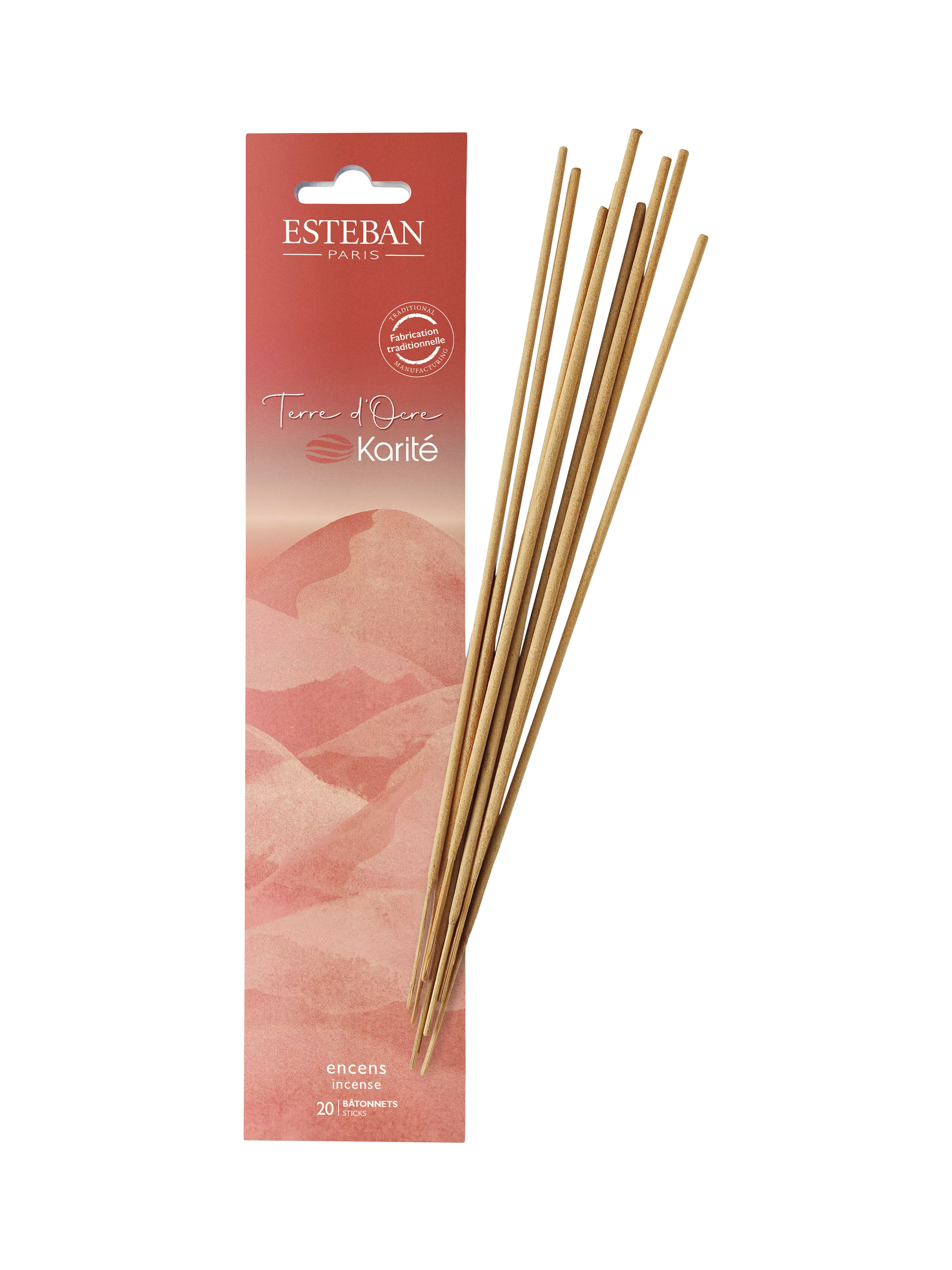 Esteban Terre d'Ocre Karité incense sticks - British product