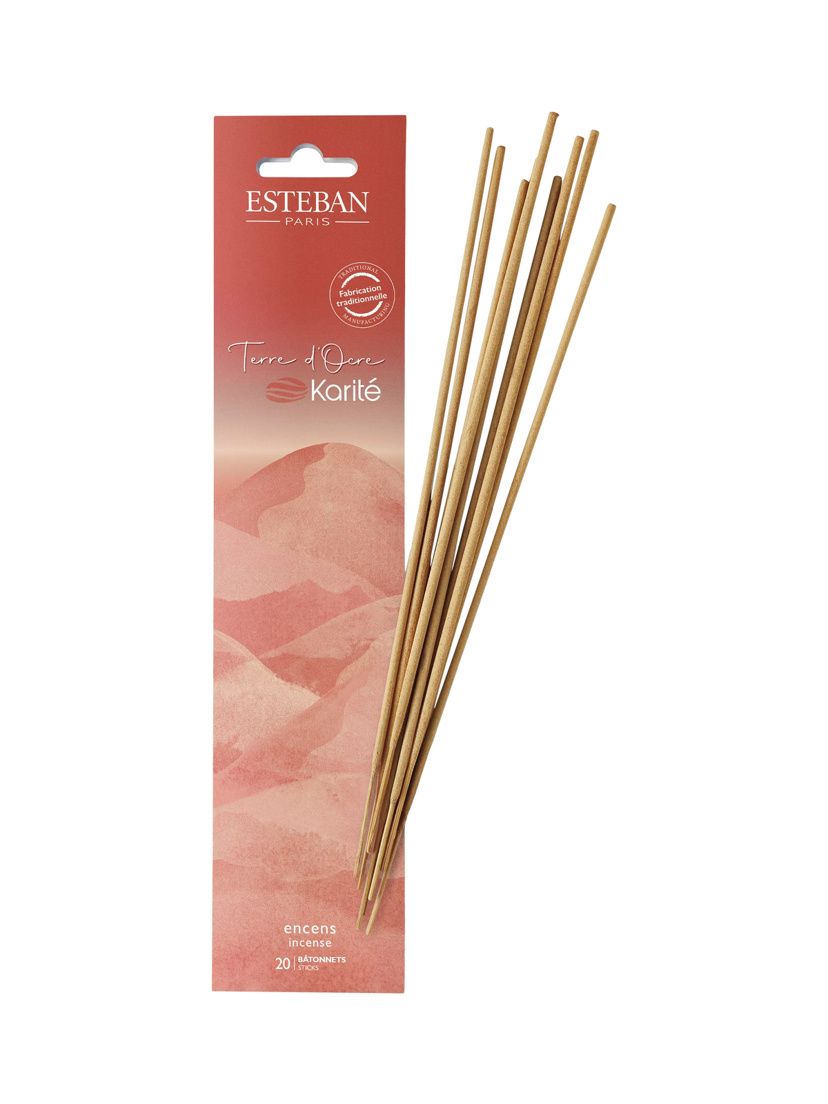 Esteban Terre d'Ocre Karité incense sticks - British product
