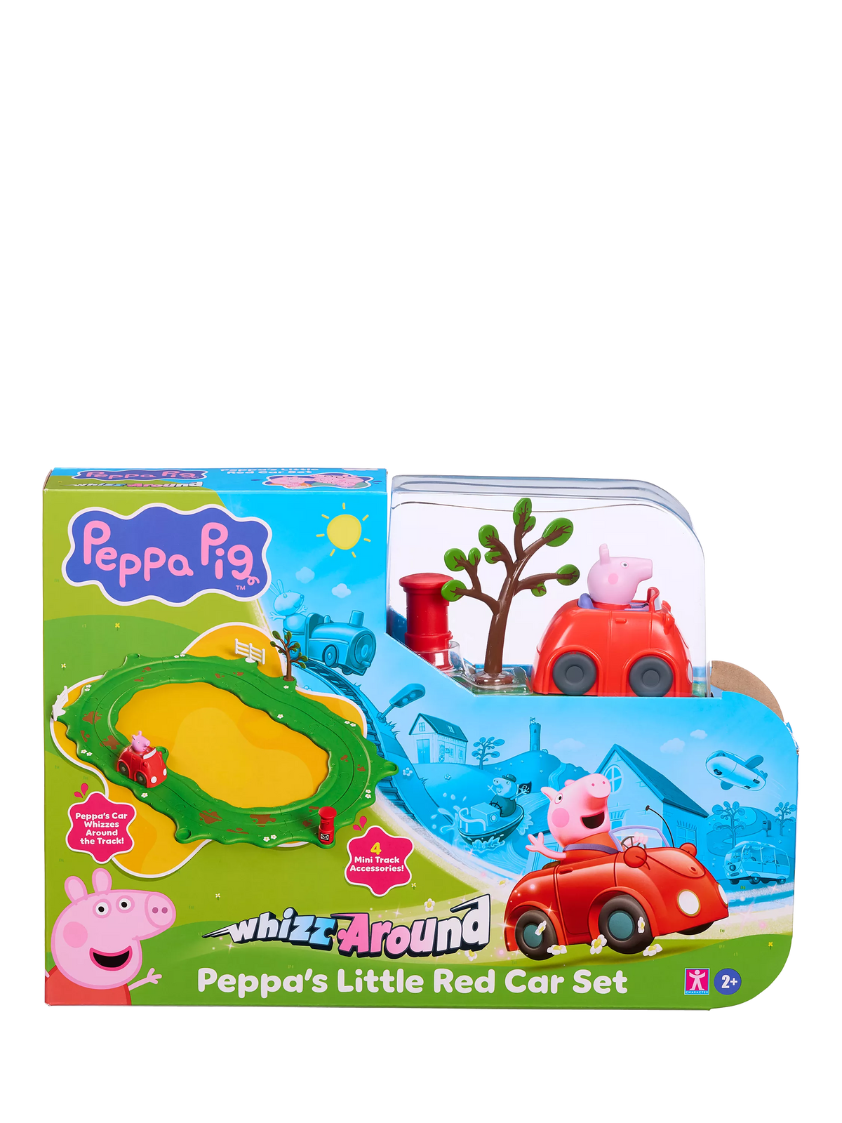 Peppa Pig Whizz Red Car Set toy, imported from the UK